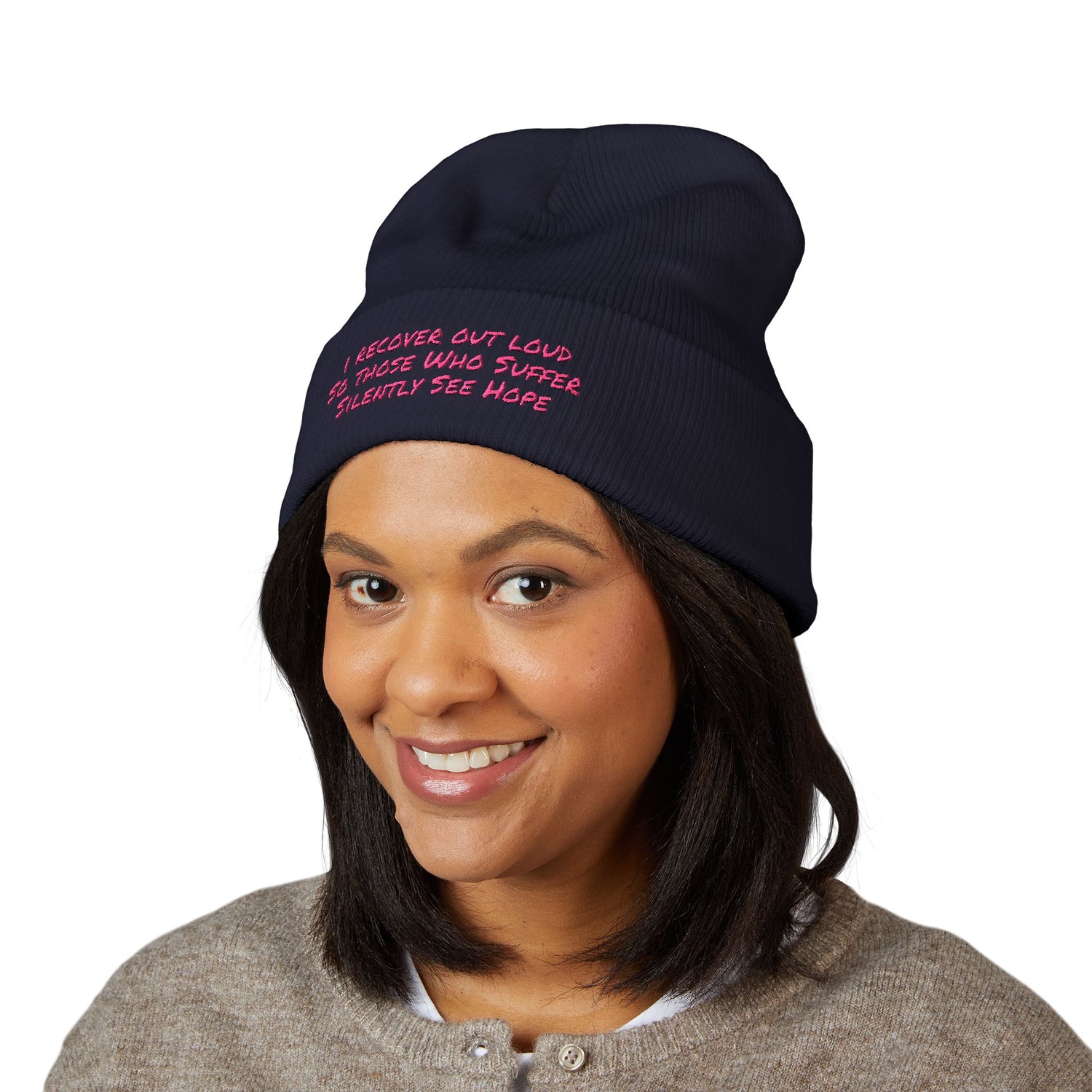 Beanie - Inspirational Sales Post Embroidered Classic Cuffed Beanie