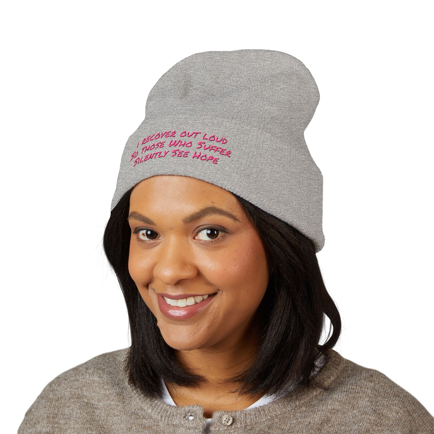 Beanie - Inspirational Sales Post Embroidered Classic Cuffed Beanie