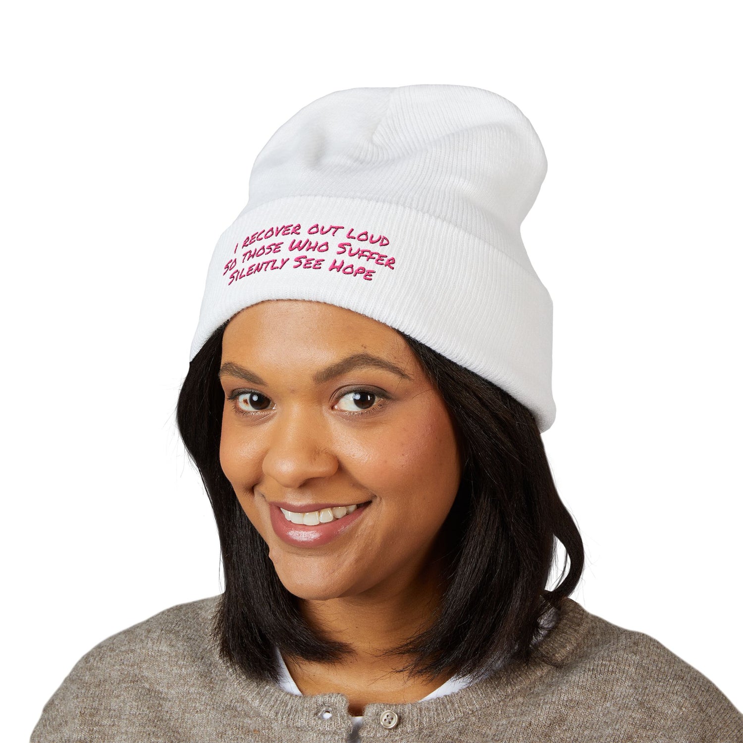 Beanie - Inspirational Sales Post Embroidered Classic Cuffed Beanie