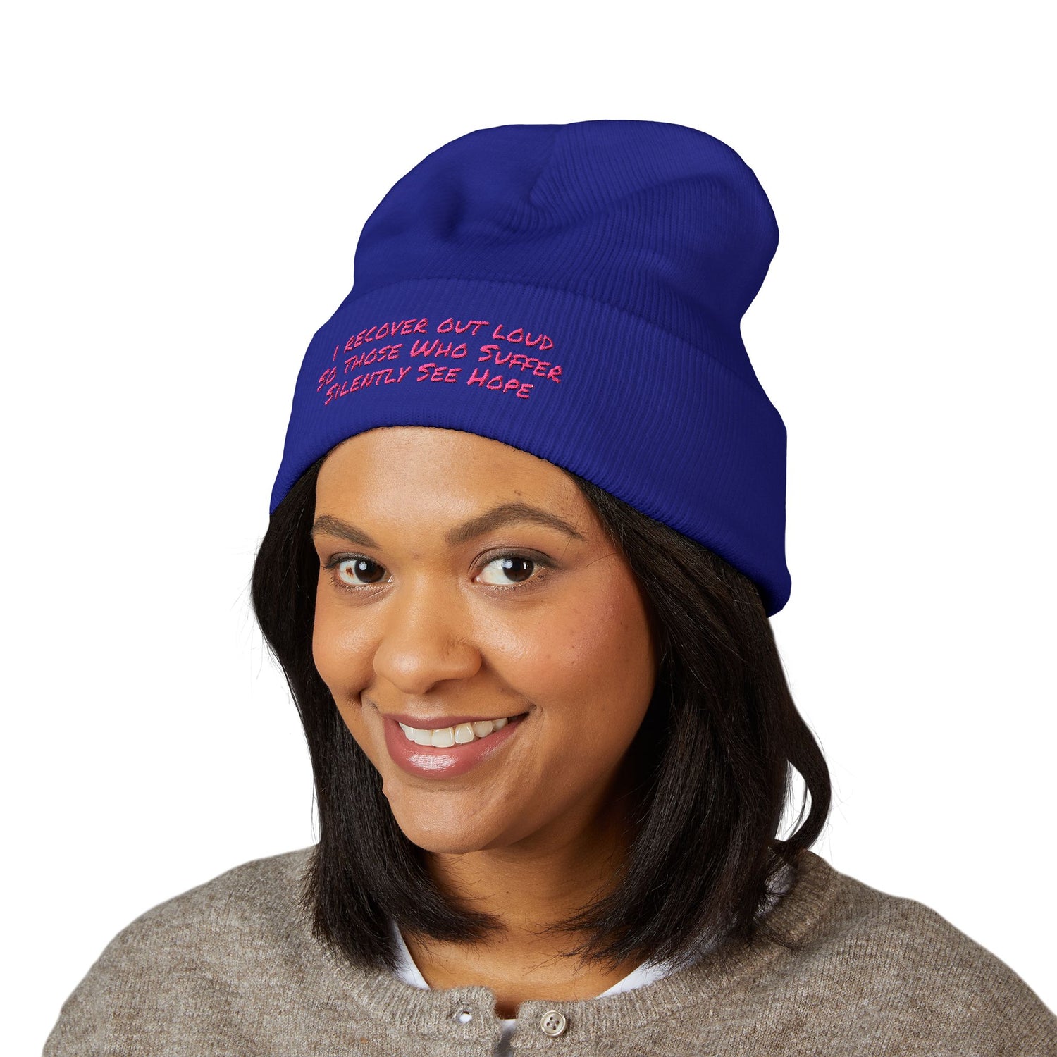 Beanie - Inspirational Sales Post Embroidered Classic Cuffed Beanie
