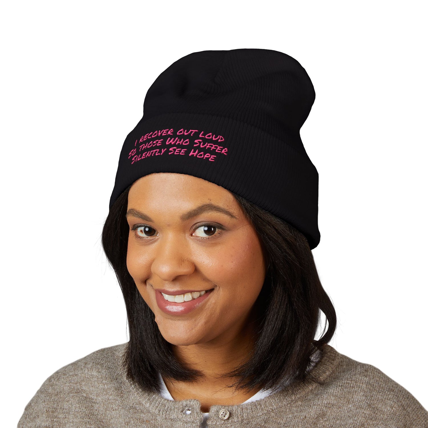 Beanie - Inspirational Sales Post Embroidered Classic Cuffed Beanie