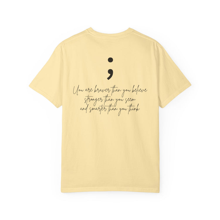 Semicolon Mental Health Awareness T-Shirt