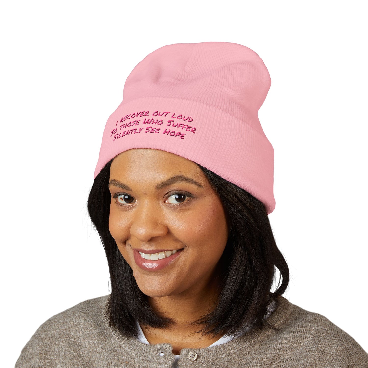 Beanie - Inspirational Sales Post Embroidered Classic Cuffed Beanie