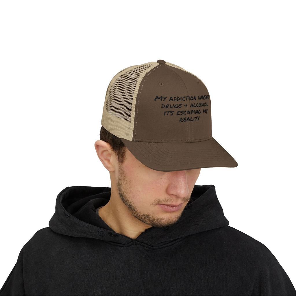 Snapback Cap - Addiction Escape Reality Statement Hat
