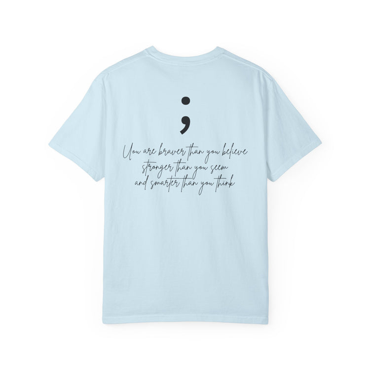 Semicolon Mental Health Awareness T-Shirt