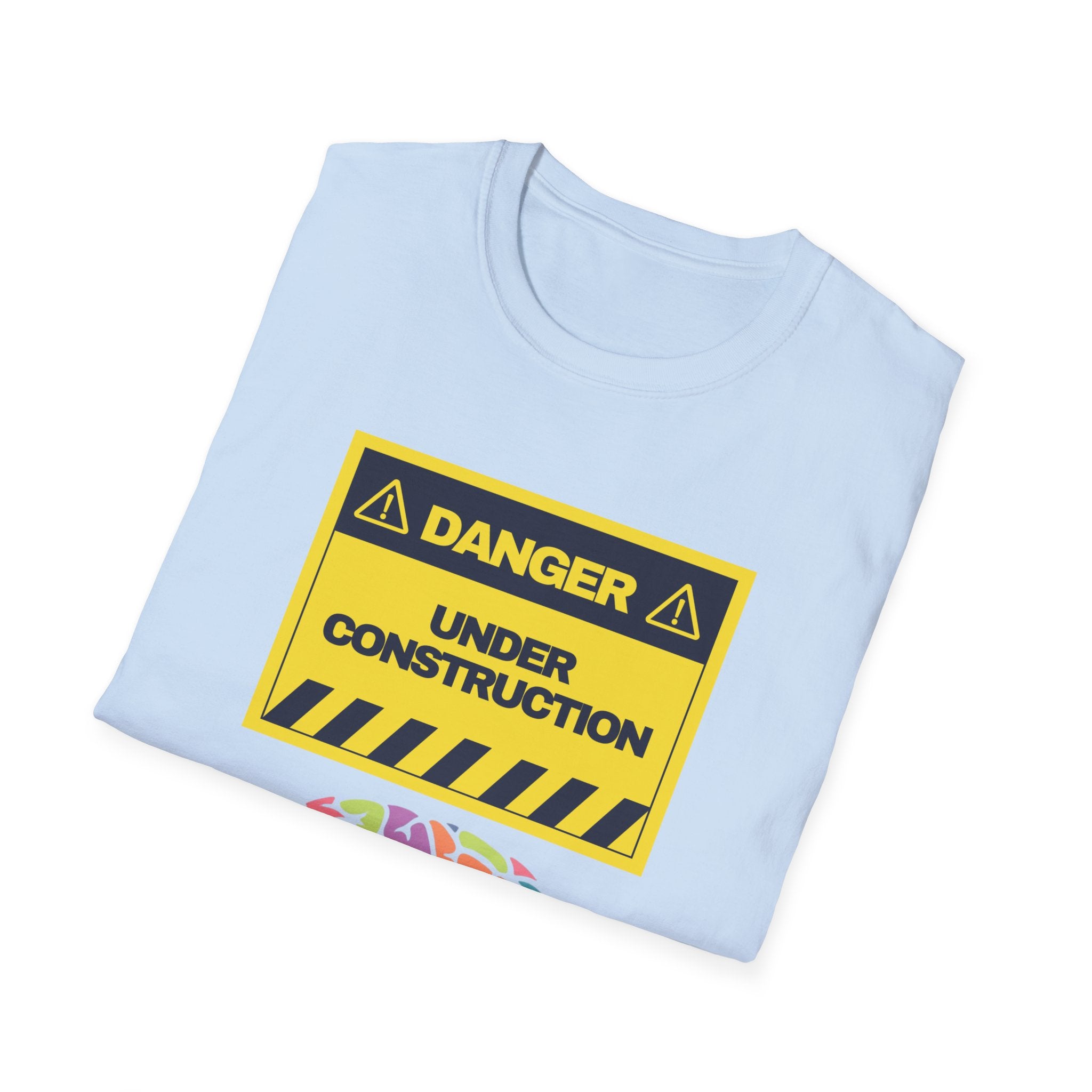 Brain Under Construction T-Shirt – Funny Mental Health Awareness Tee | Anxiety, Overthinking, Self-Care Shirt for Men & Women