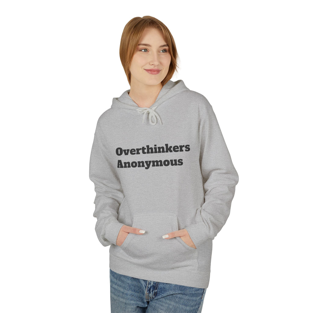 Overthinkers Anonymous Hoodie | Mental Health Comfort Wear | Cozy Anxiety Relief Sweatshirt