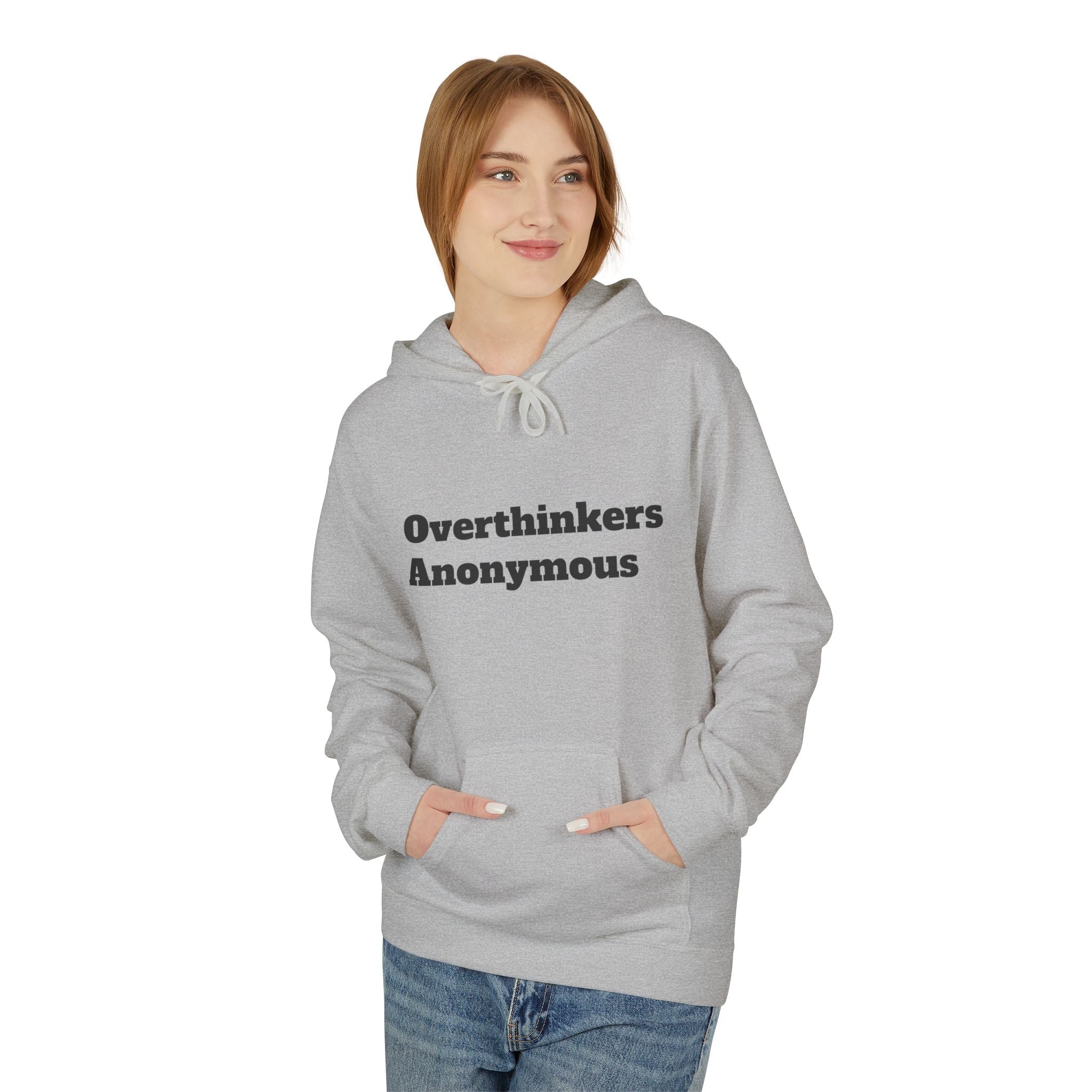 Overthinkers Anonymous Hoodie | Mental Health Comfort Wear | Cozy Anxiety Relief Sweatshirt