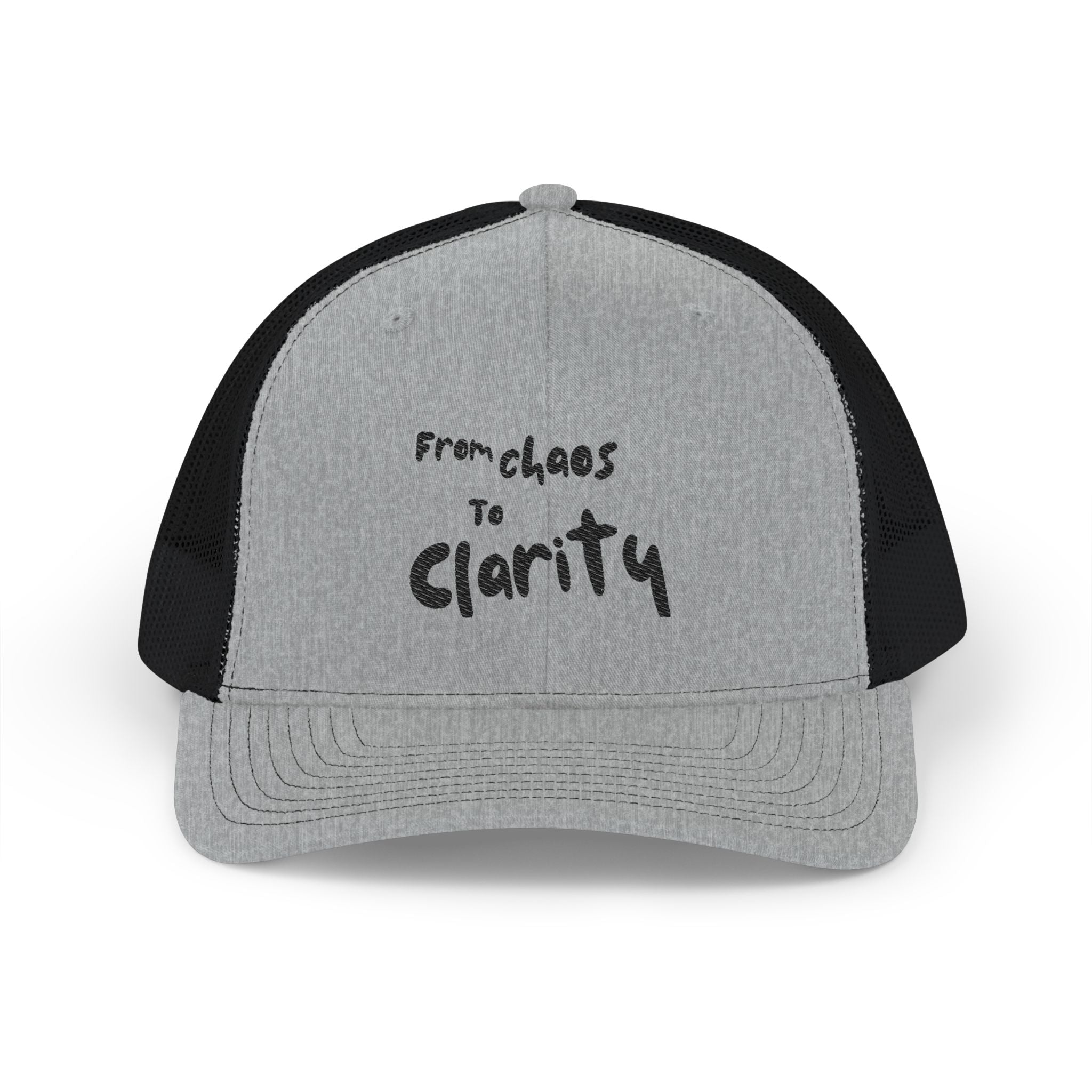 Embroidered Snapback Cap - From Chaos to Clarity Design