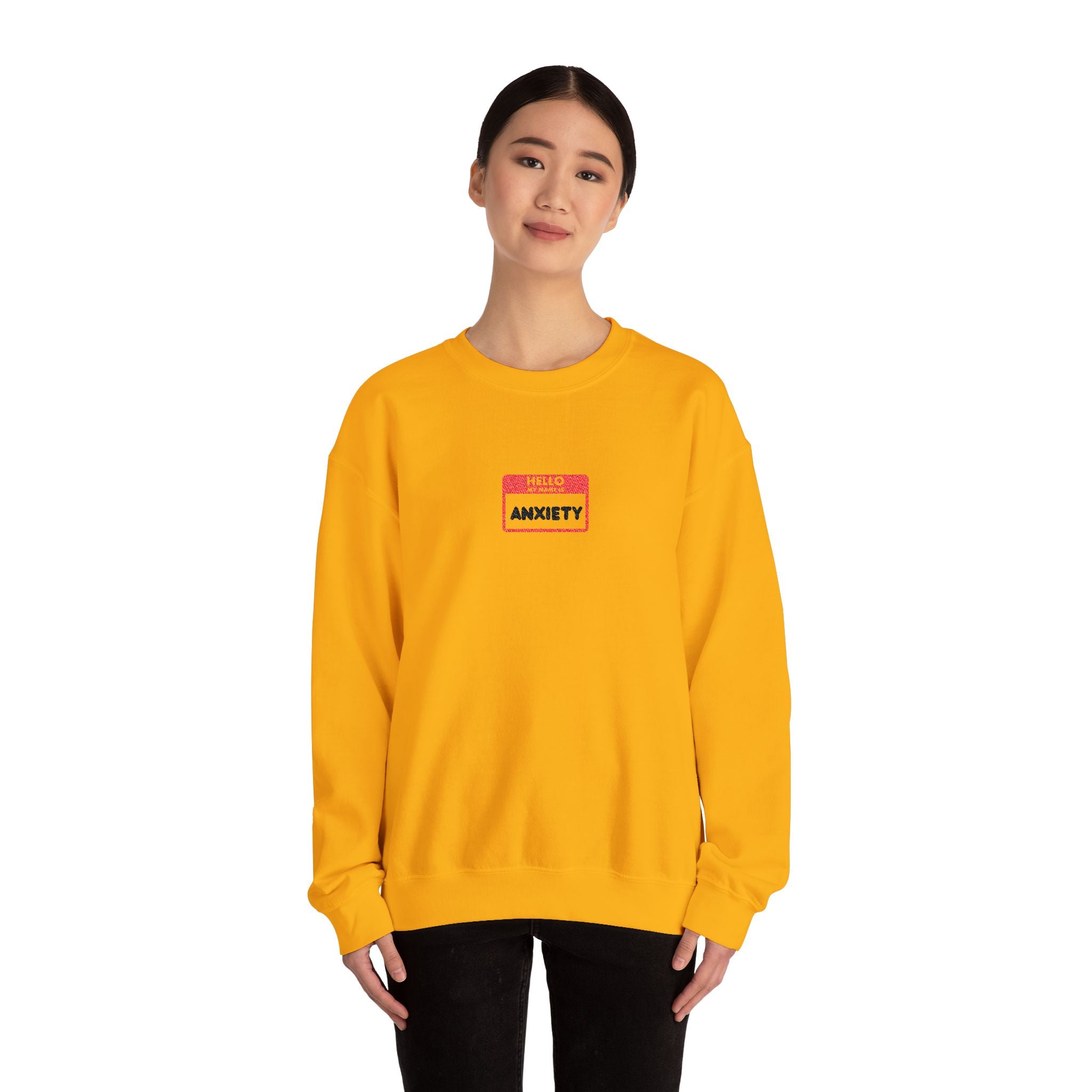 Hi My Name Is Anxiety Sweater – Funny Mental Health Hoodie | Cute Anxiety Awareness Pullover for Men & Women