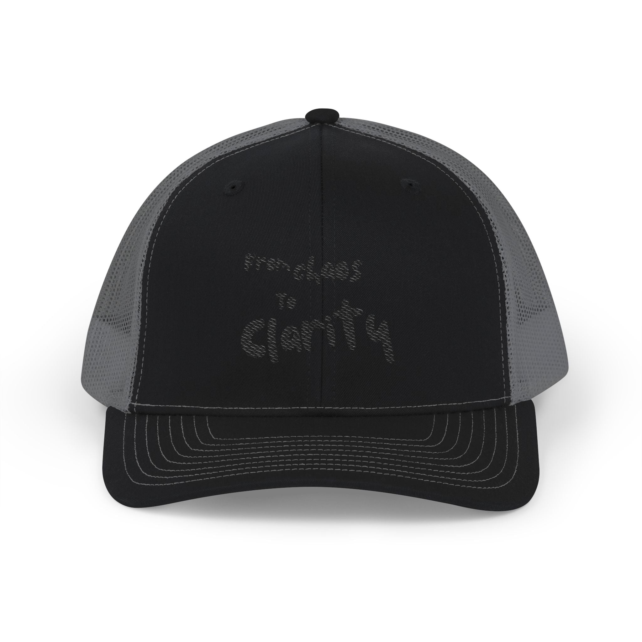 Embroidered Snapback Cap - From Chaos to Clarity Design