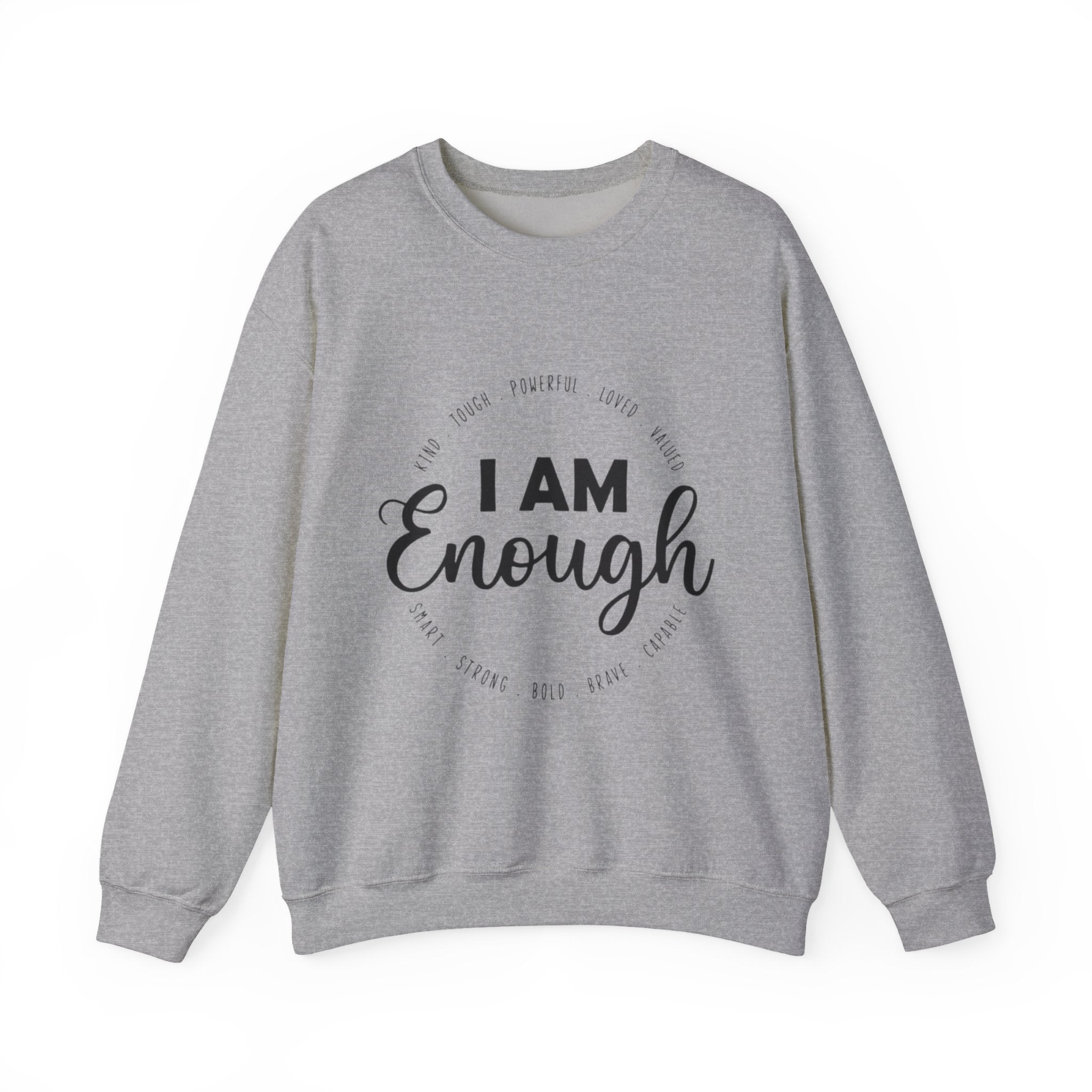 I Am Enough" Suicide & Depression Awareness Sweater – Mental Health Support & Inspirational Quote