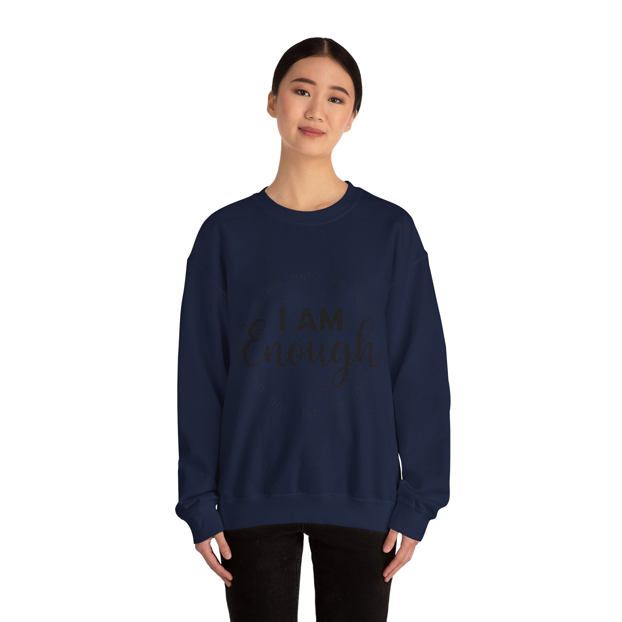 I Am Enough" Suicide & Depression Awareness Sweater – Mental Health Support & Inspirational Quote