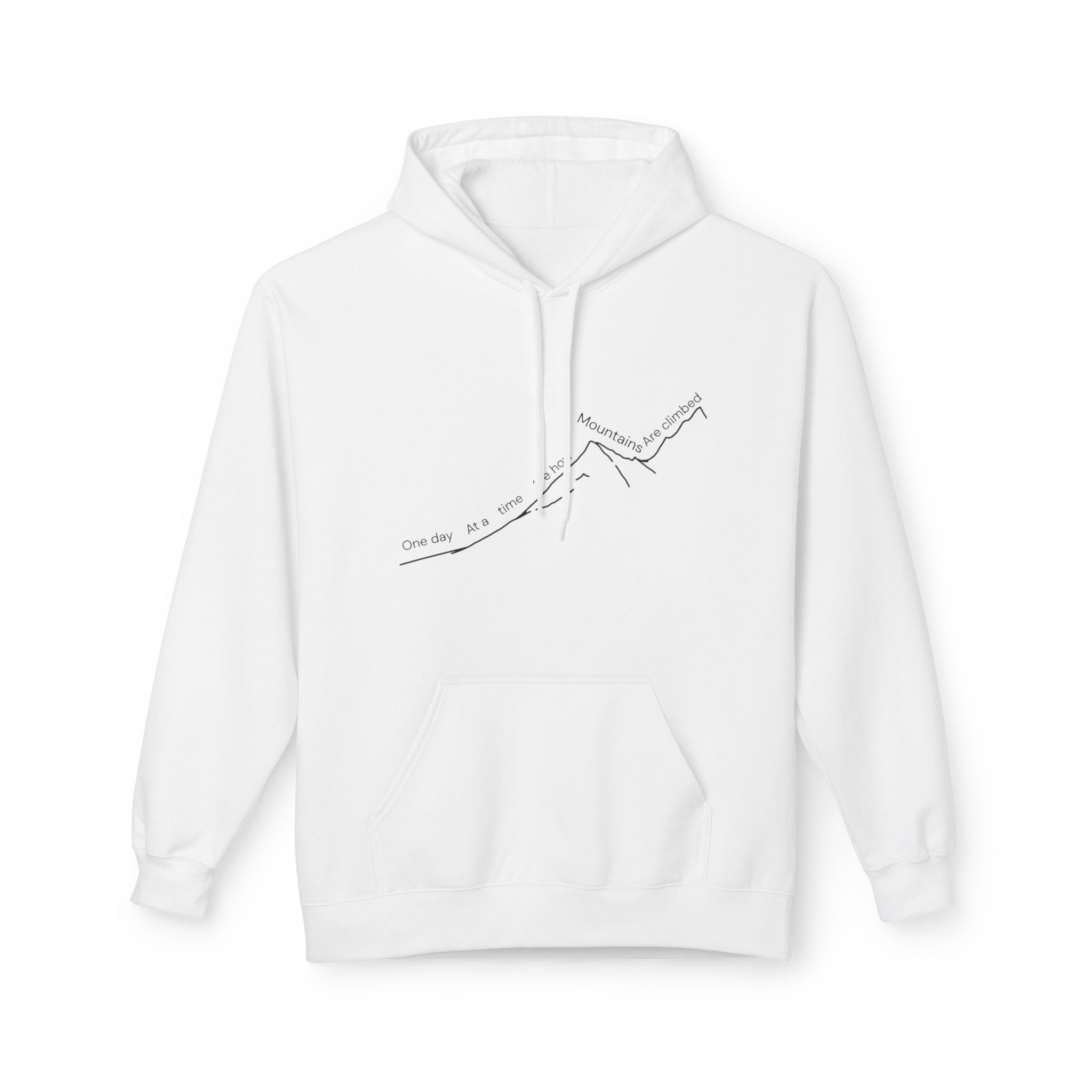 One Day at a Time Mountain Climb Sweater – Motivational Recovery Apparel