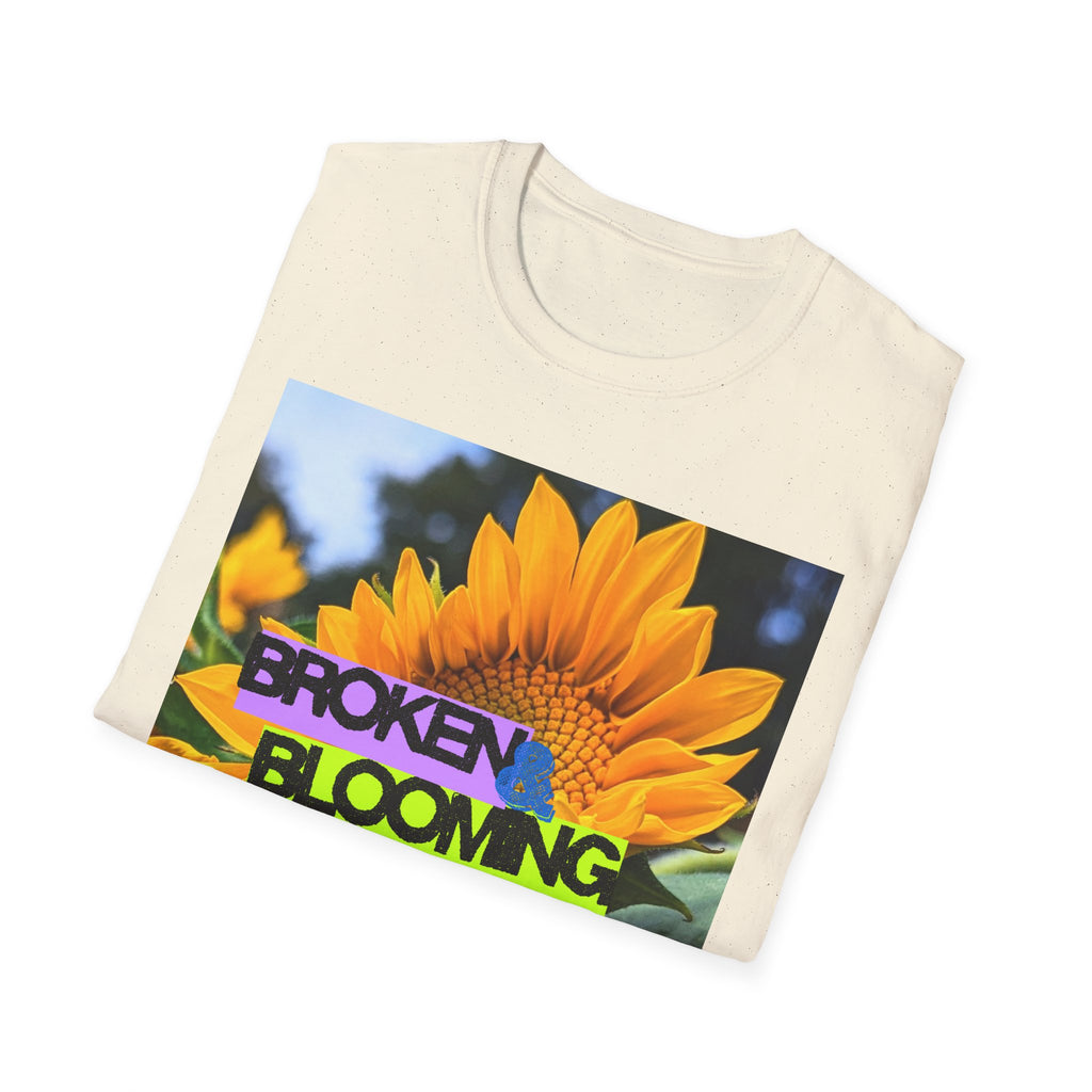 Broken and blooming tshirt
