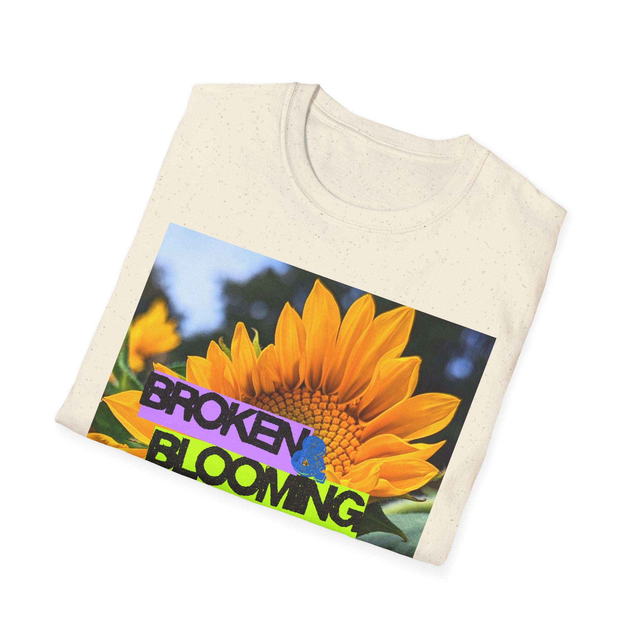 Broken and blooming tshirt