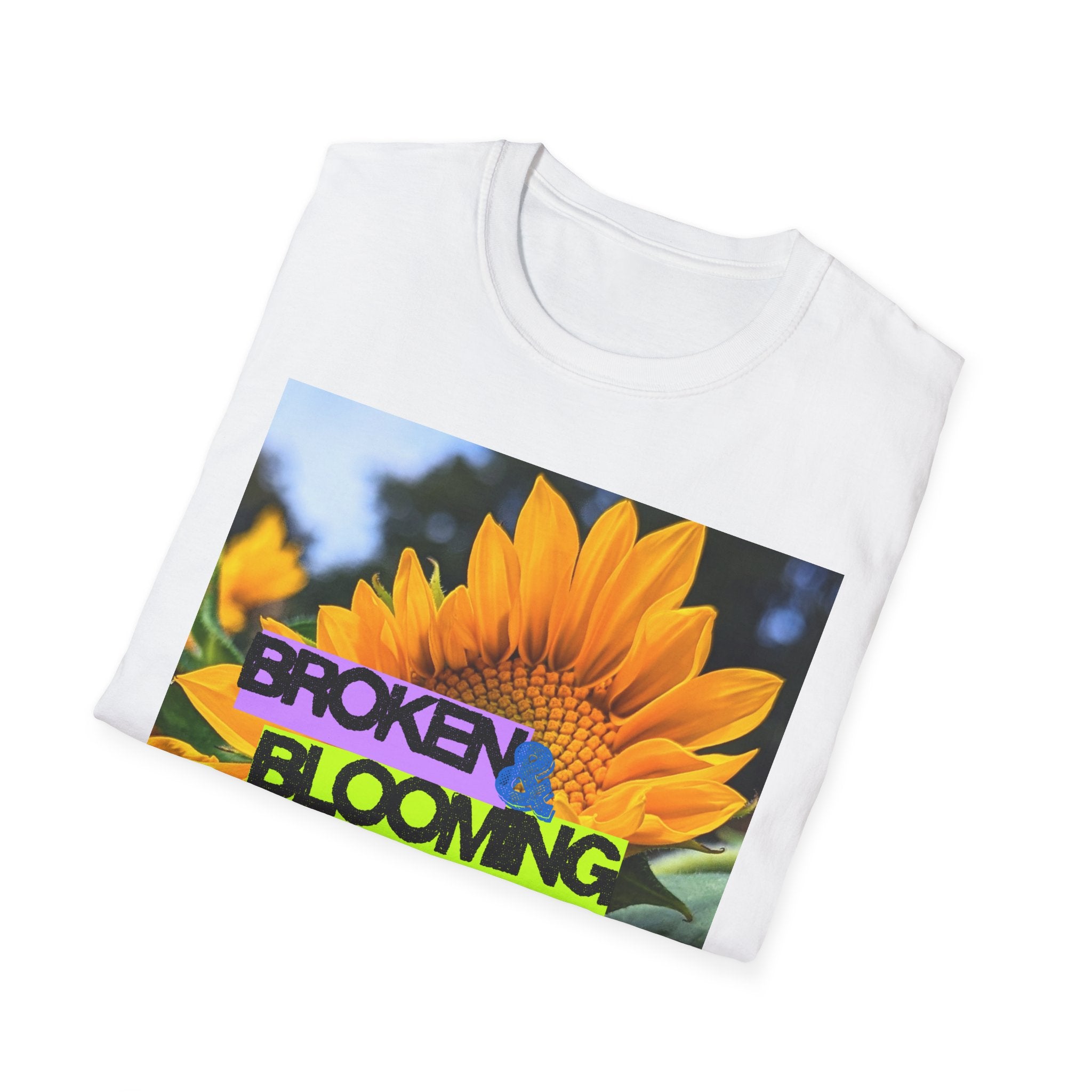 Broken and blooming tshirt
