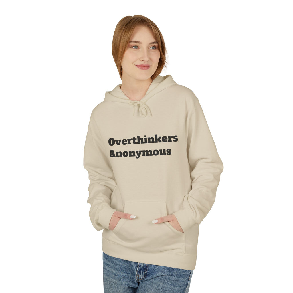 Overthinkers Anonymous Hoodie | Mental Health Comfort Wear | Cozy Anxiety Relief Sweatshirt