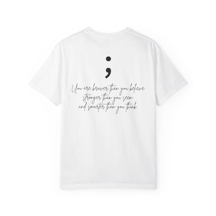 Semicolon Mental Health Awareness T-Shirt