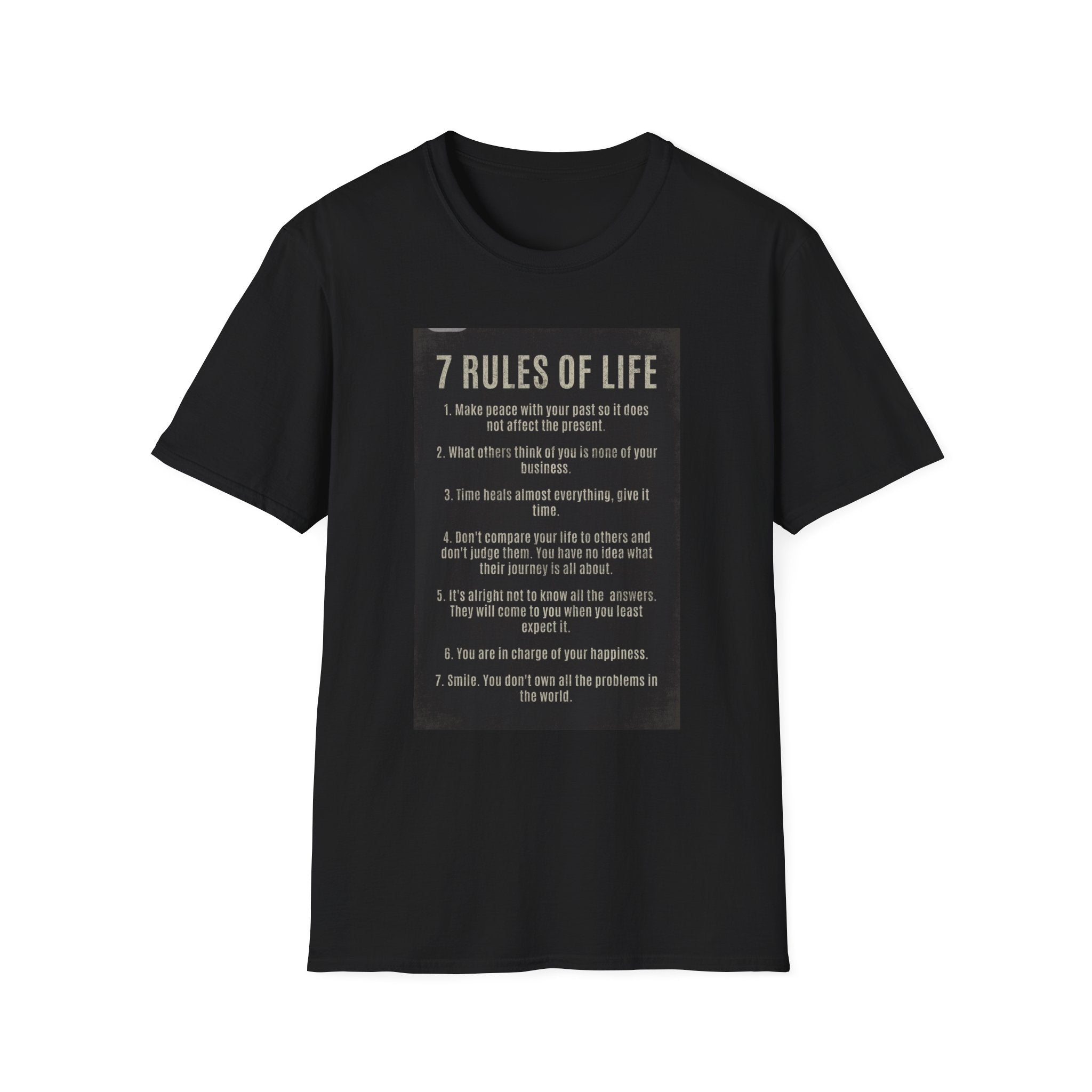 Unisex T-Shirt - Rules of Life & Addiction Design