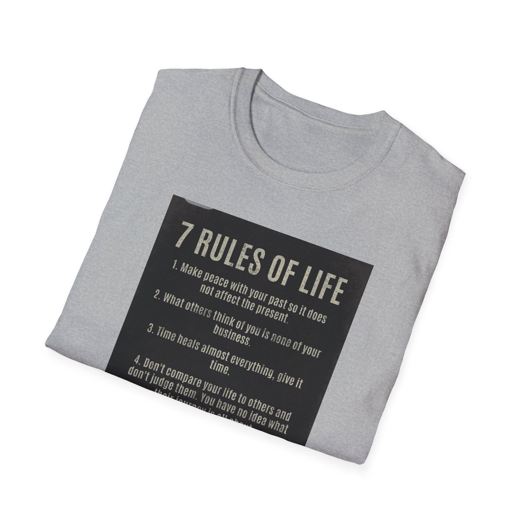 Unisex T-Shirt - Rules of Life & Addiction Design