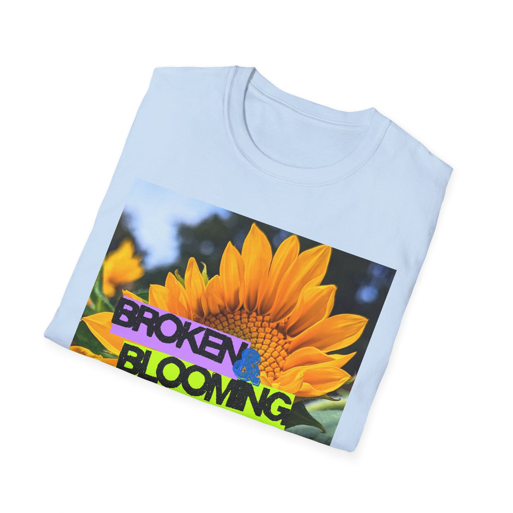 Broken and blooming tshirt