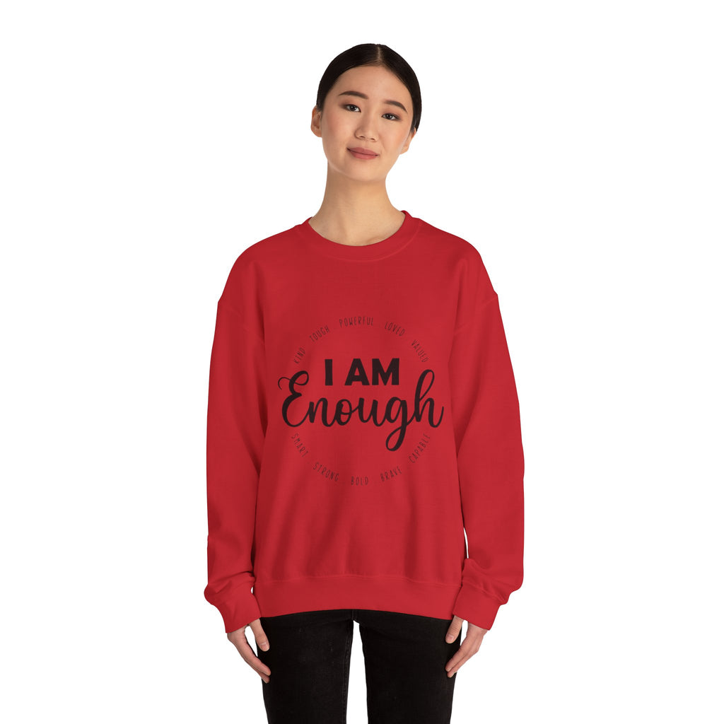 I Am Enough" Suicide & Depression Awareness Sweater – Mental Health Support & Inspirational Quote
