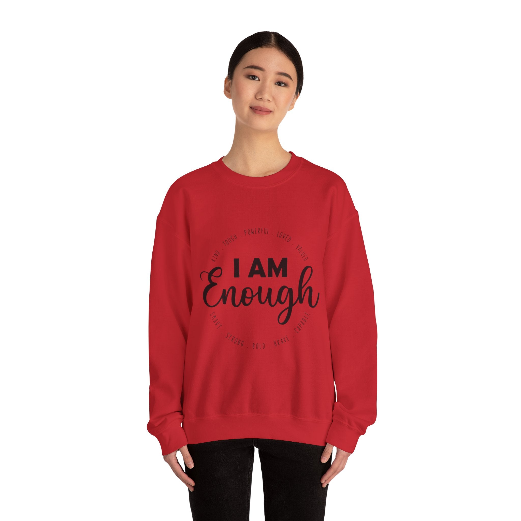 I Am Enough" Suicide & Depression Awareness Sweater – Mental Health Support & Inspirational Quote