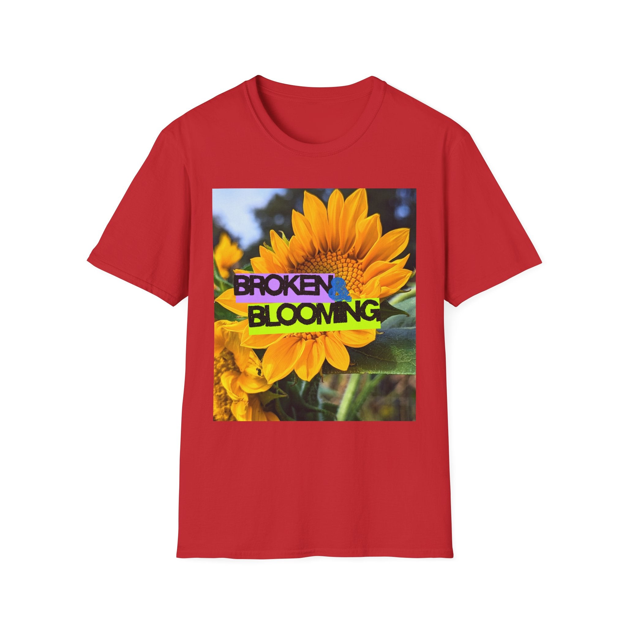 Broken and blooming tshirt