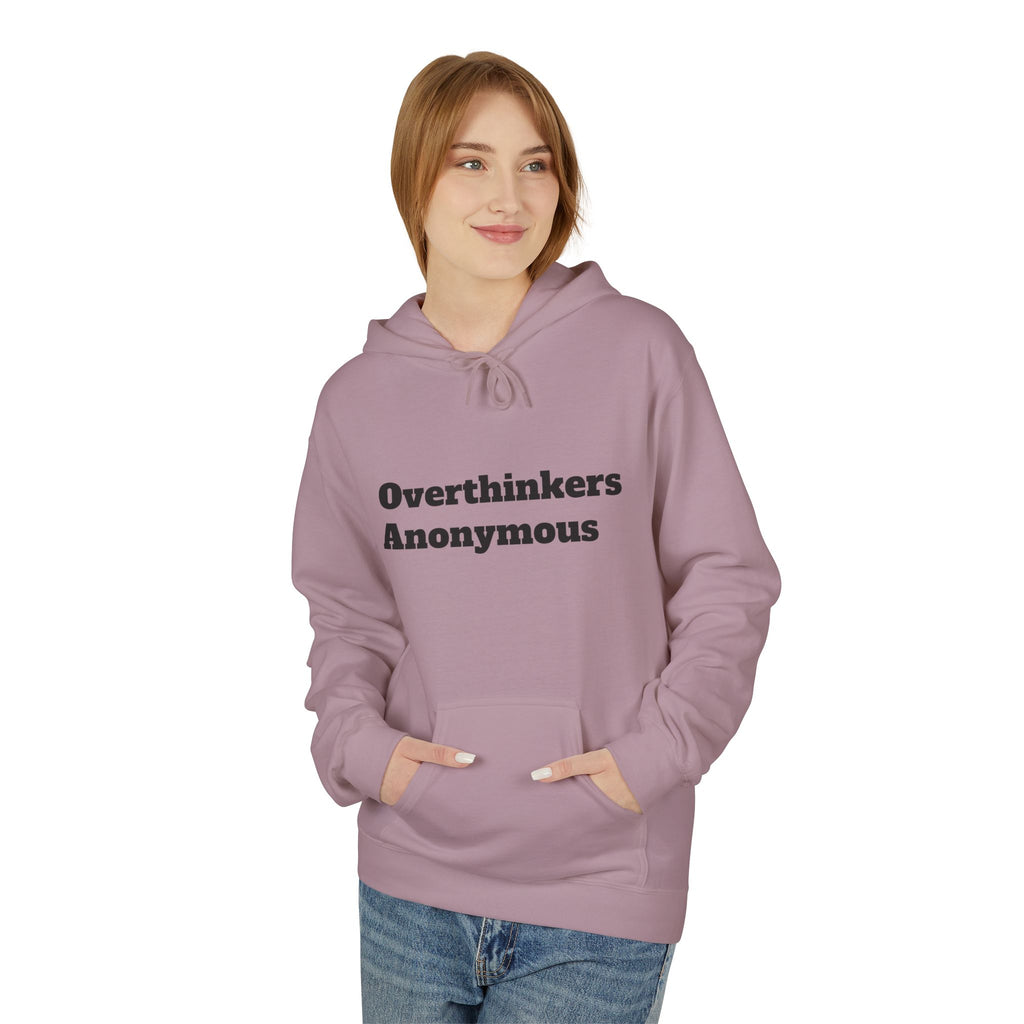 Overthinkers Anonymous Hoodie | Mental Health Comfort Wear | Cozy Anxiety Relief Sweatshirt