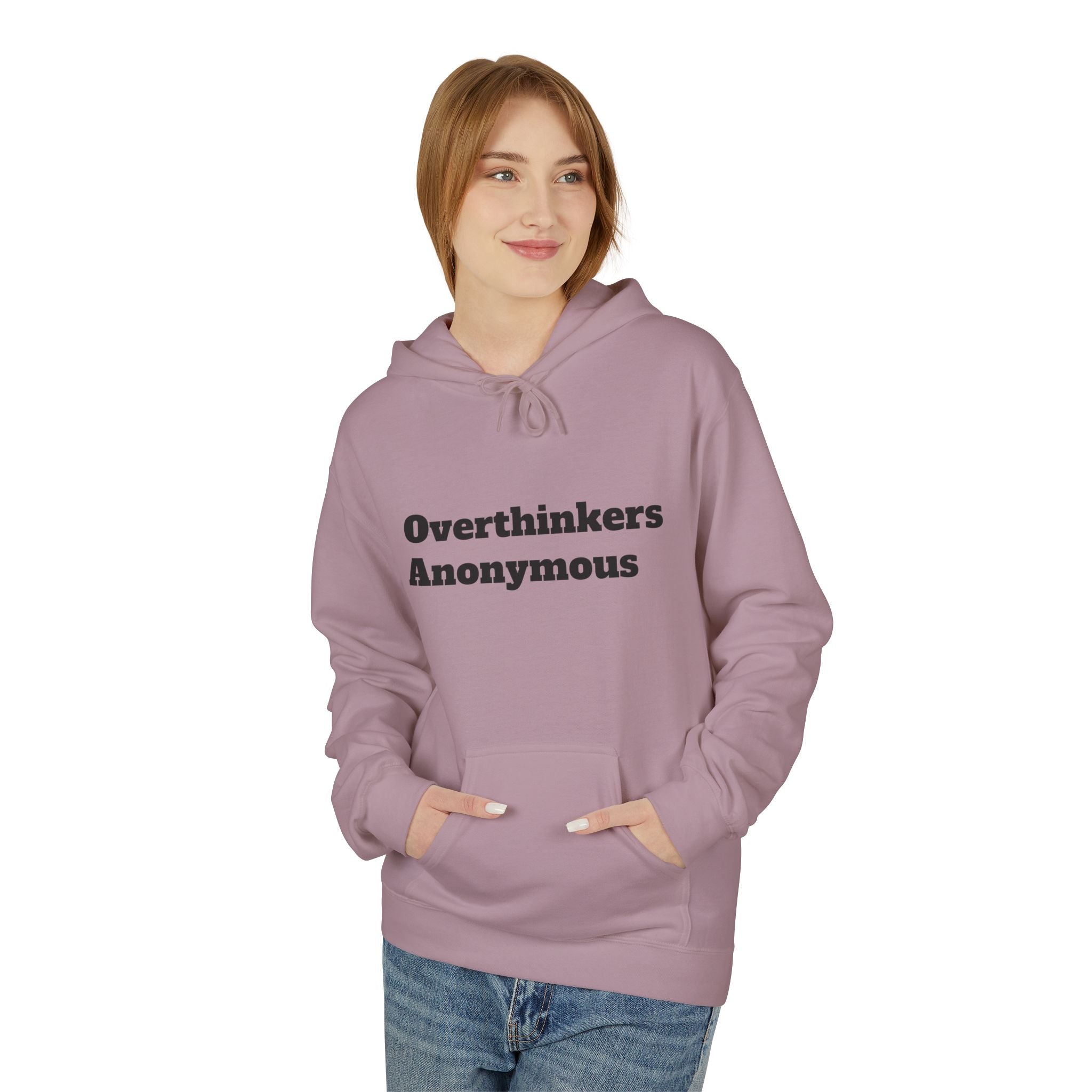 Overthinkers Anonymous Hoodie | Mental Health Comfort Wear | Cozy Anxiety Relief Sweatshirt