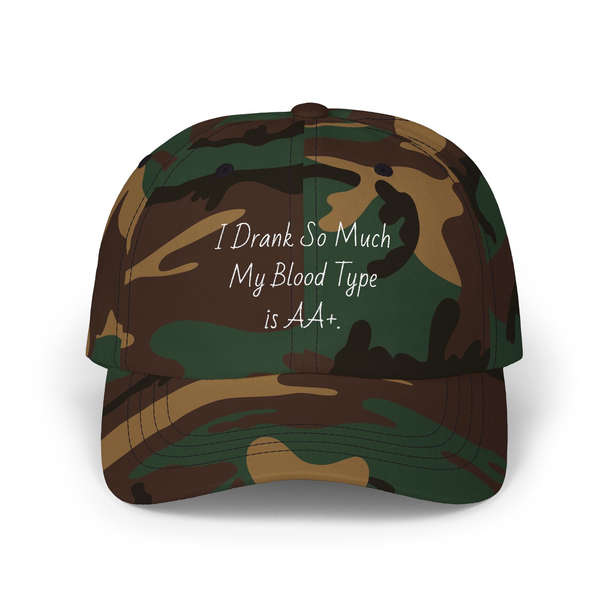 Dad Cap - I Drank So Much My Blood Type is AA Hat - Funny Gift for Partygoers
