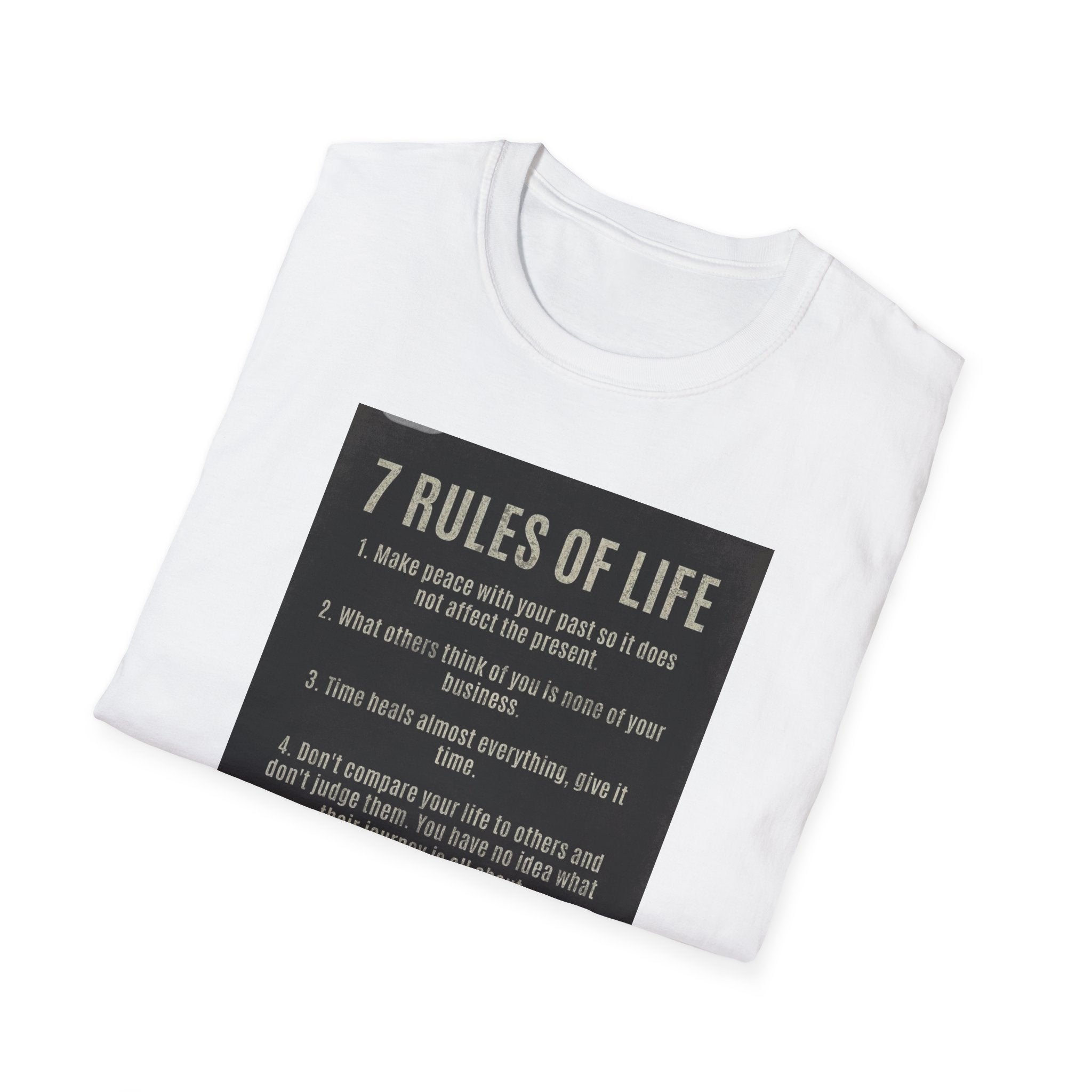 Unisex T-Shirt - Rules of Life & Addiction Design