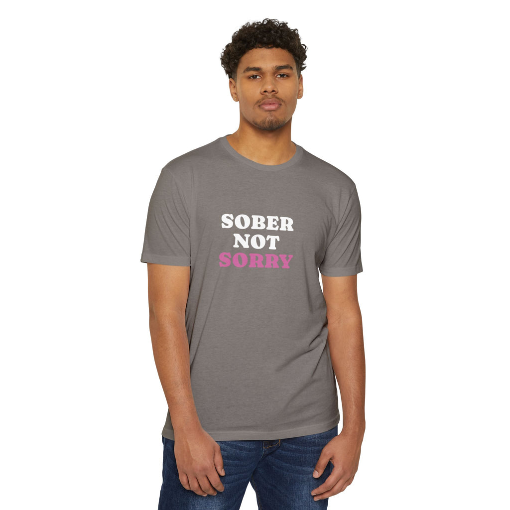 Sober Not Sorry T-Shirt | Bold Sobriety & Recovery Shirt | Empowering Addiction Recovery and Mental Health Tee