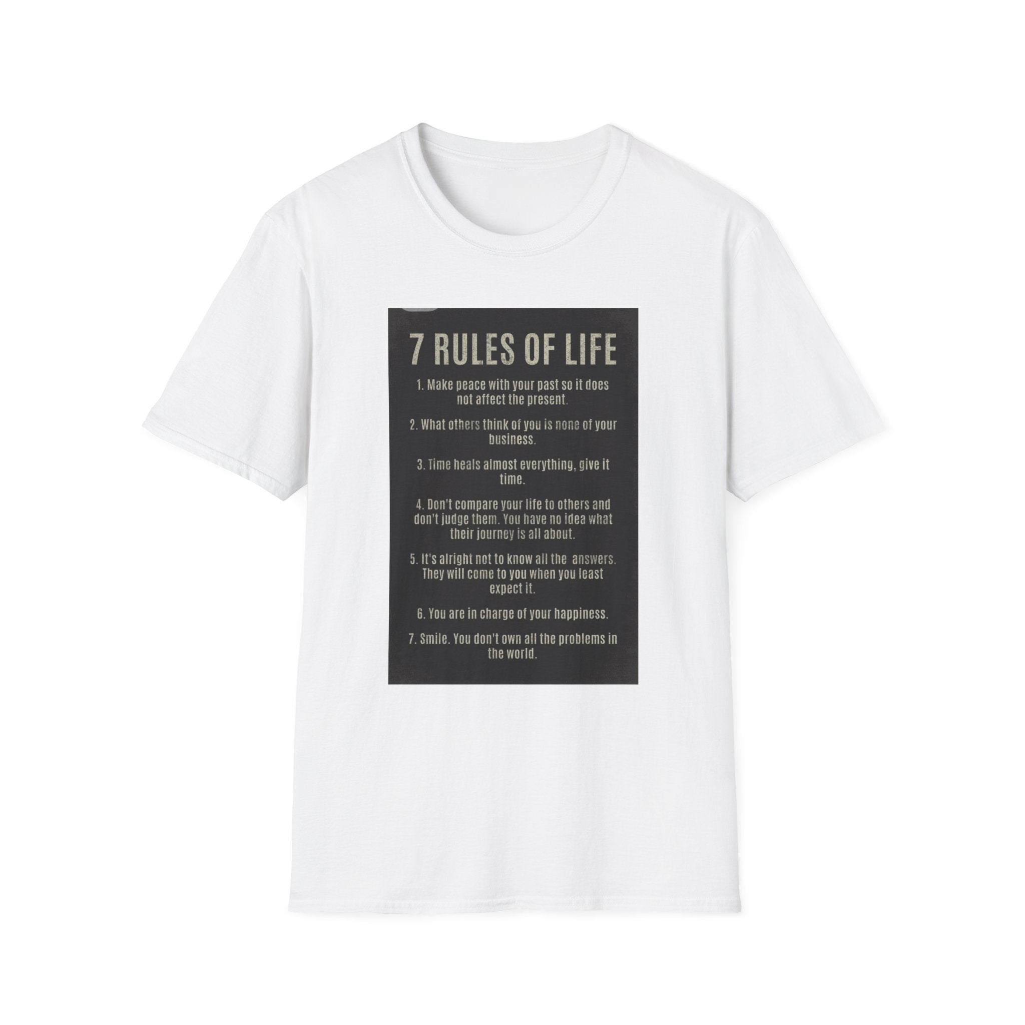 Unisex T-Shirt - Rules of Life & Addiction Design