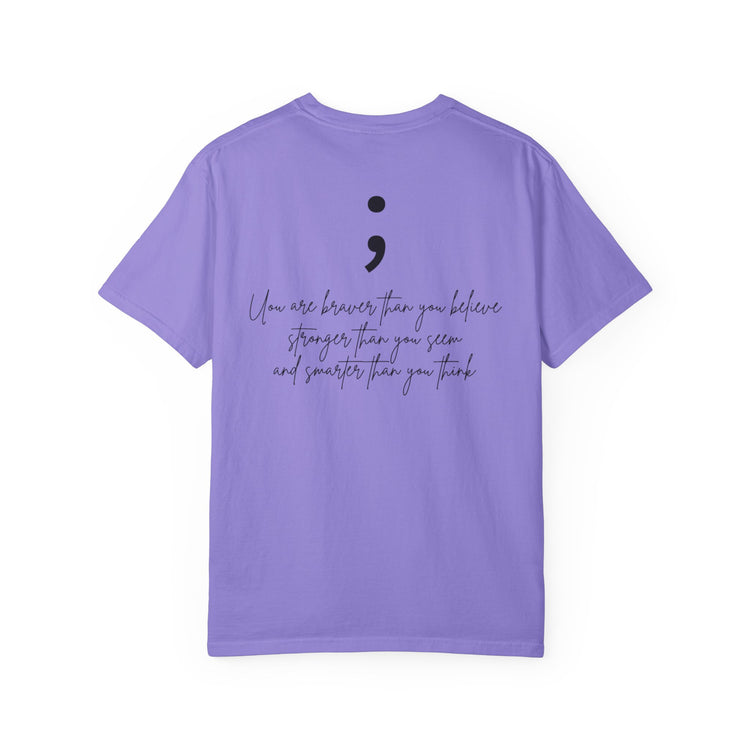 Semicolon Mental Health Awareness T-Shirt