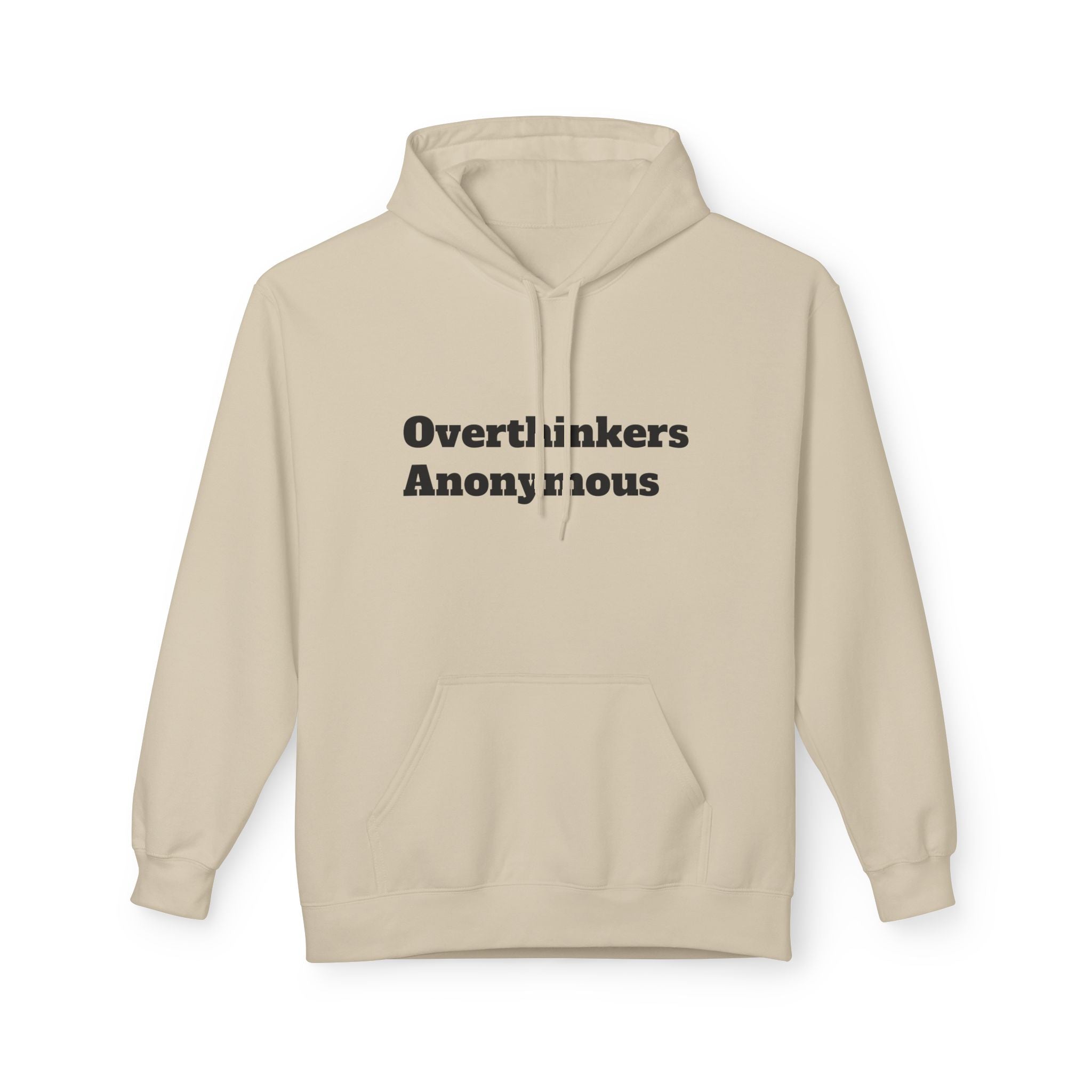 Overthinkers Anonymous Hoodie | Mental Health Comfort Wear | Cozy Anxiety Relief Sweatshirt