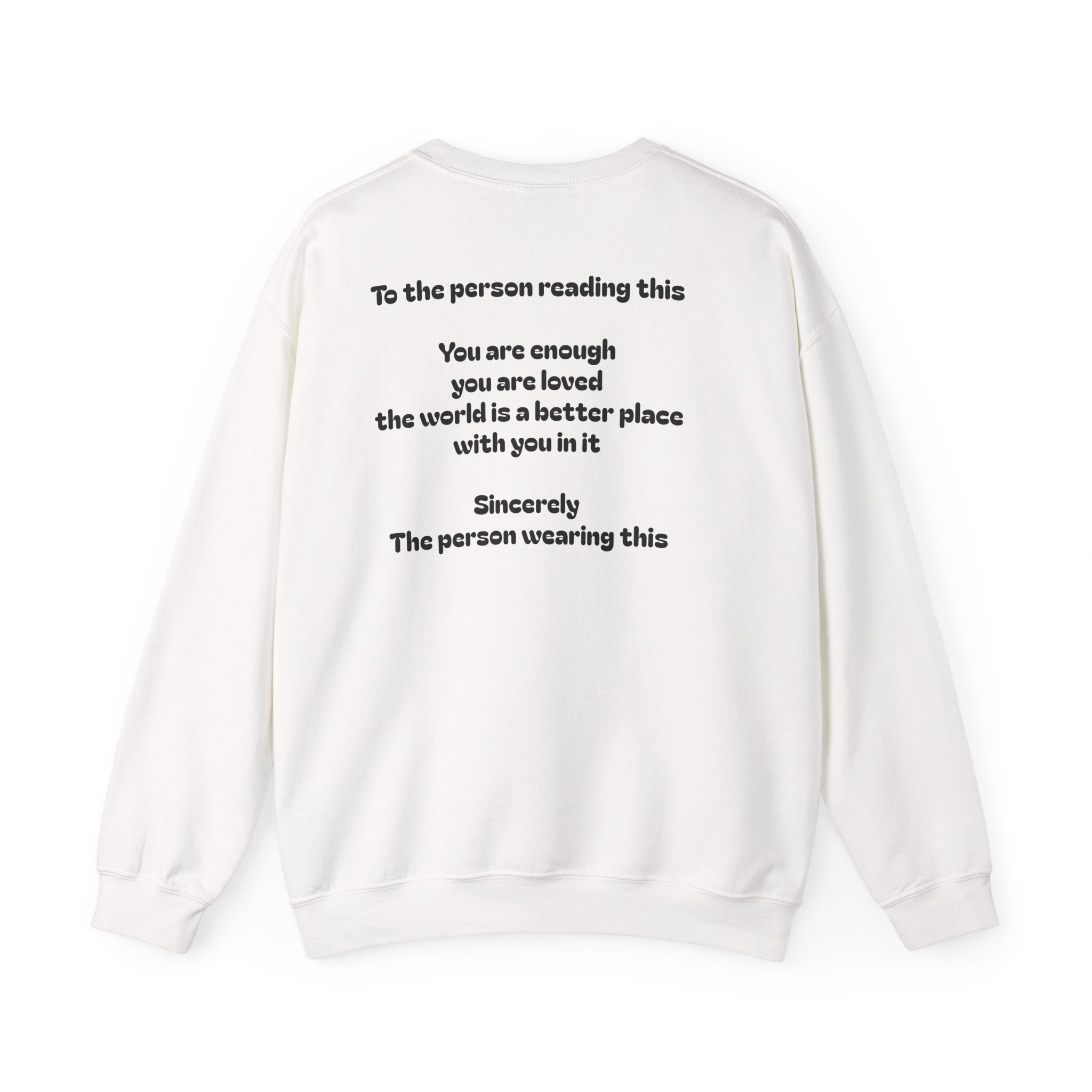 I Am Enough" Suicide & Depression Awareness Sweater – Mental Health Support & Inspirational Quote