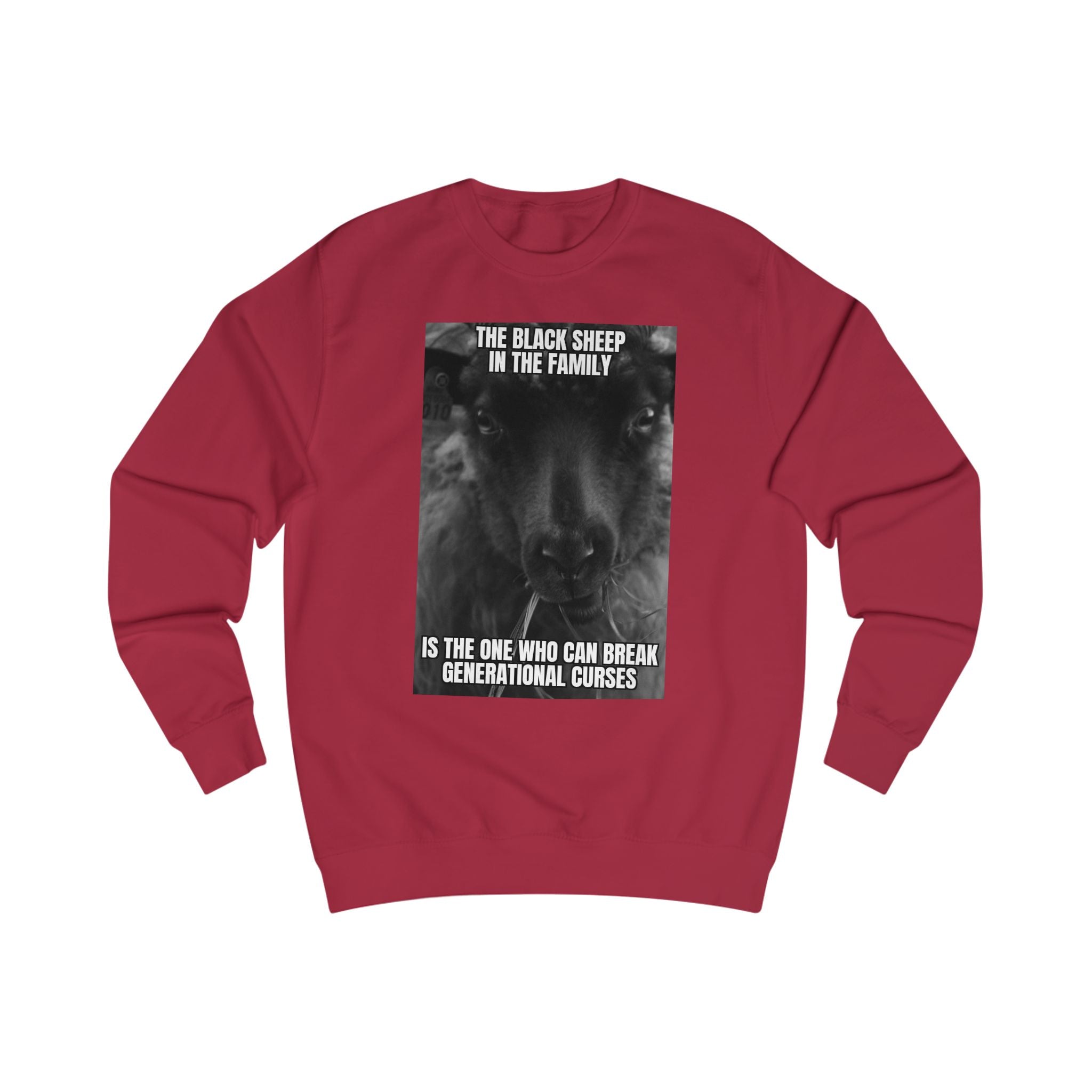 The Black Sheep Unisex Sweatshirt | Break Generational Curses, Unique Gift for Family, Family Reunion Outfit, Inspirational Apparel