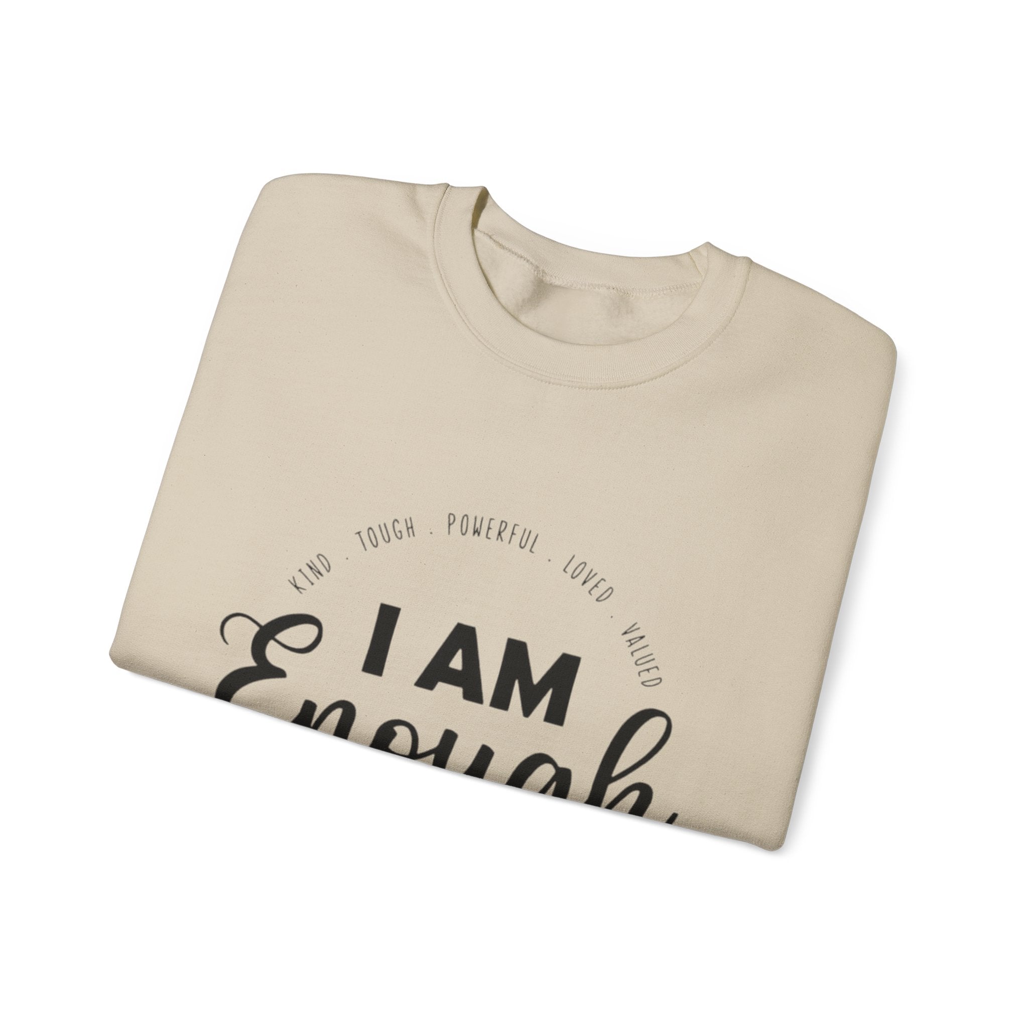 I Am Enough" Suicide & Depression Awareness Sweater – Mental Health Support & Inspirational Quote