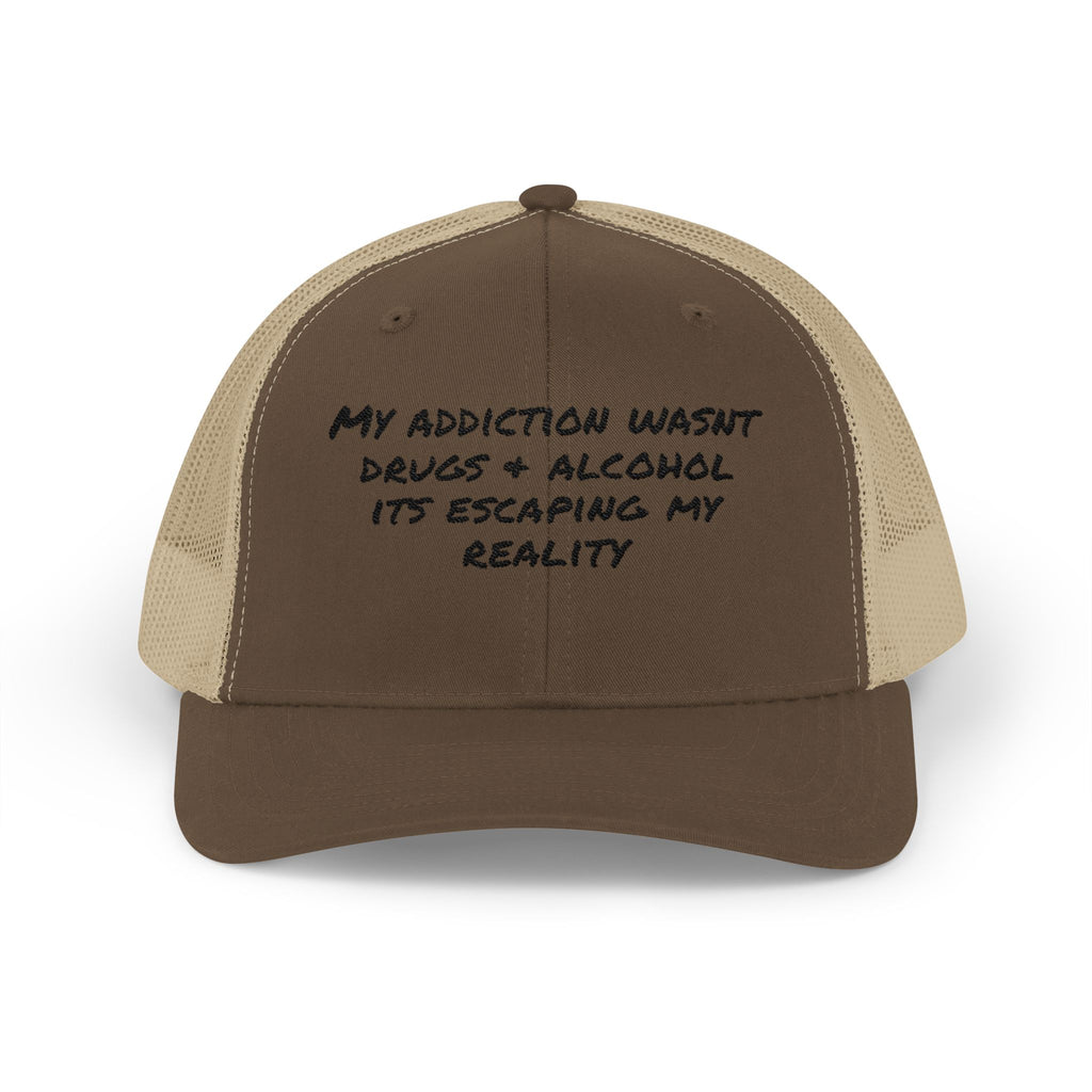 Snapback Cap - Addiction Escape Reality Statement Hat