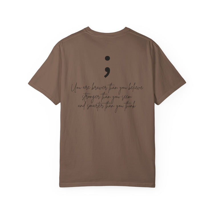 Semicolon Mental Health Awareness T-Shirt