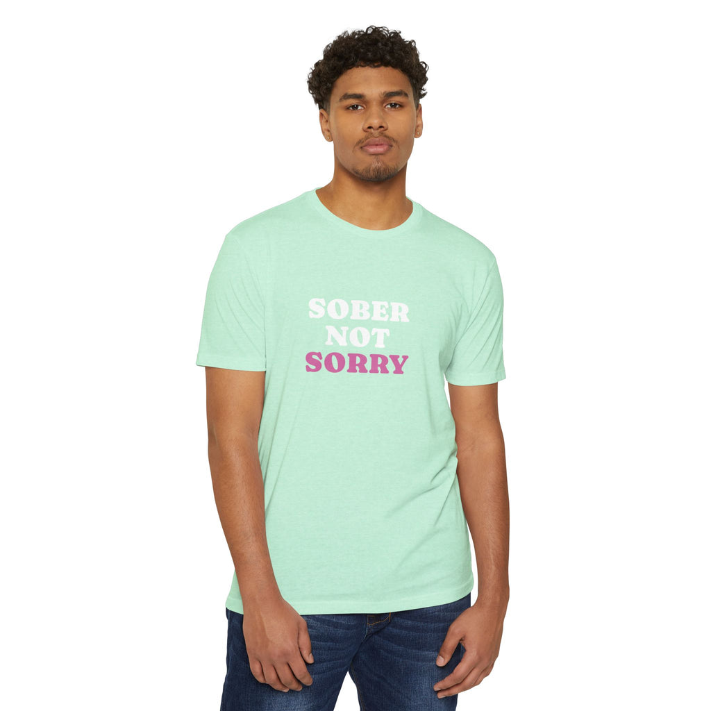 Sober Not Sorry T-Shirt | Bold Sobriety & Recovery Shirt | Empowering Addiction Recovery and Mental Health Tee