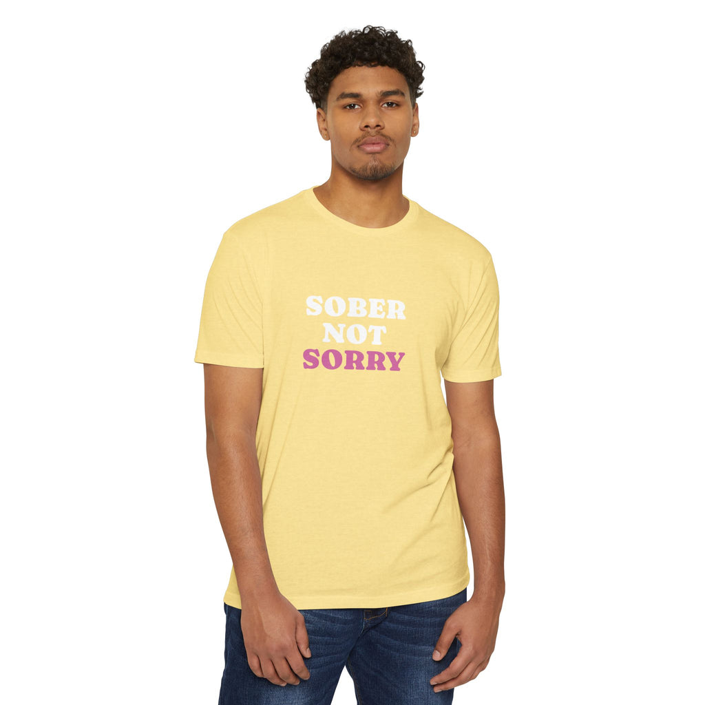 Sober Not Sorry T-Shirt | Bold Sobriety & Recovery Shirt | Empowering Addiction Recovery and Mental Health Tee