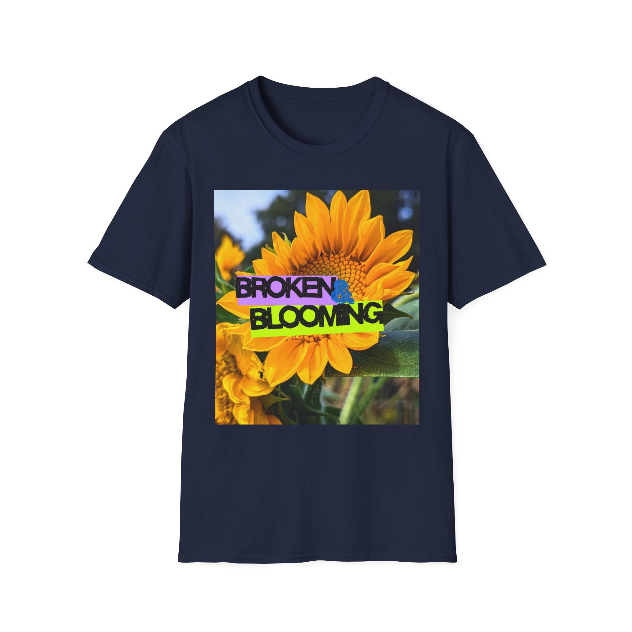 Broken and blooming tshirt