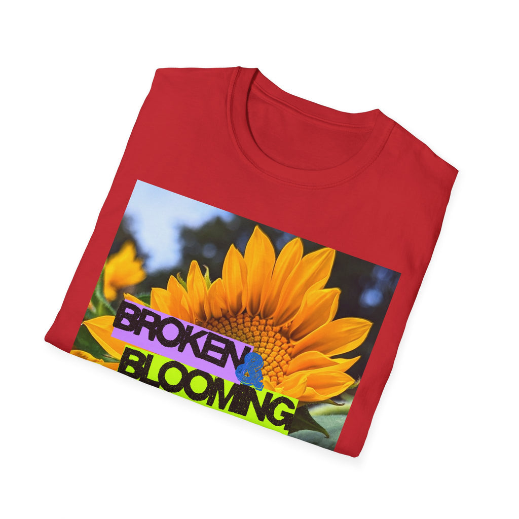 Broken and blooming tshirt