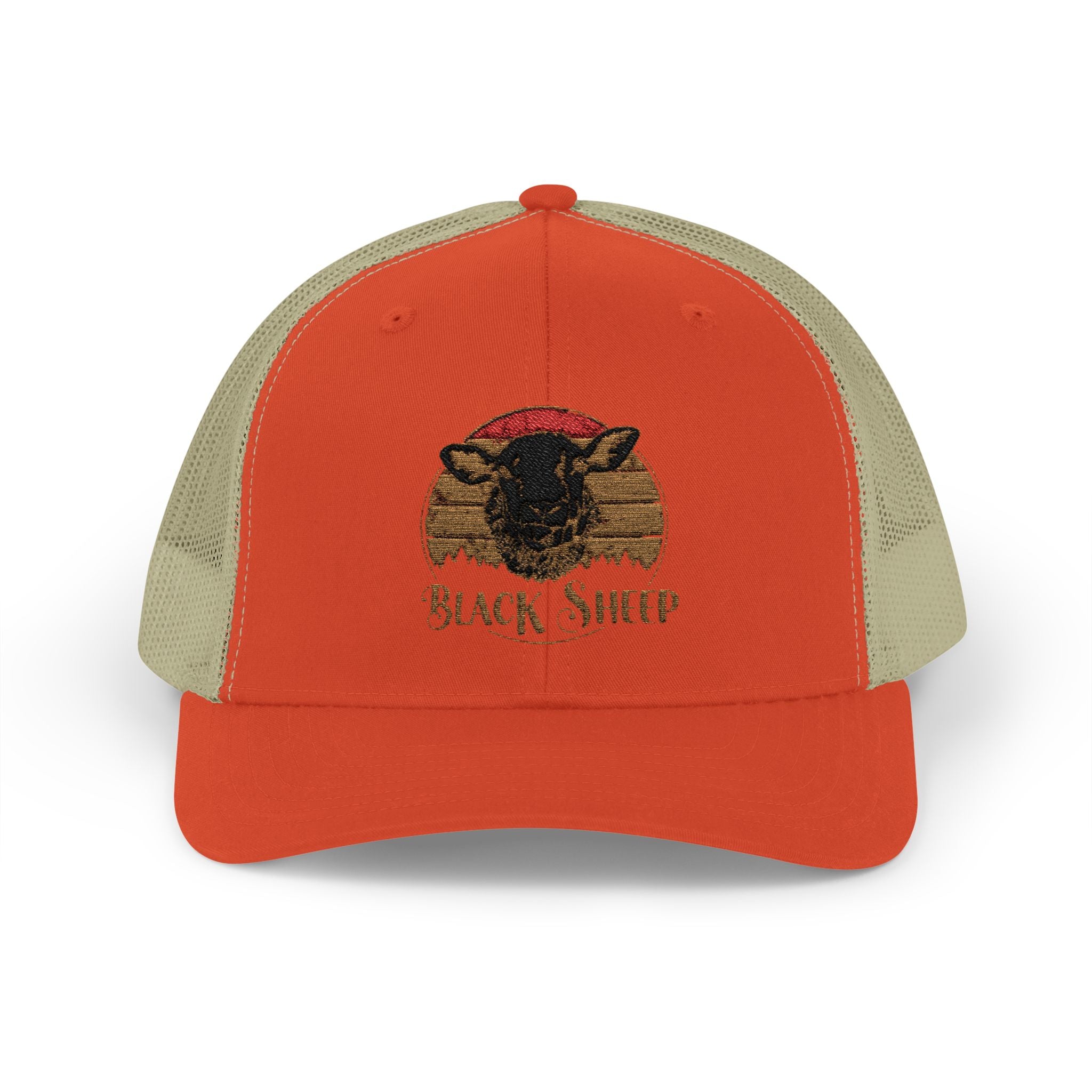 BLACK SHEEP Embroidered Trucker Hat – Vintage Outdoor Style, Rebellious Spirit