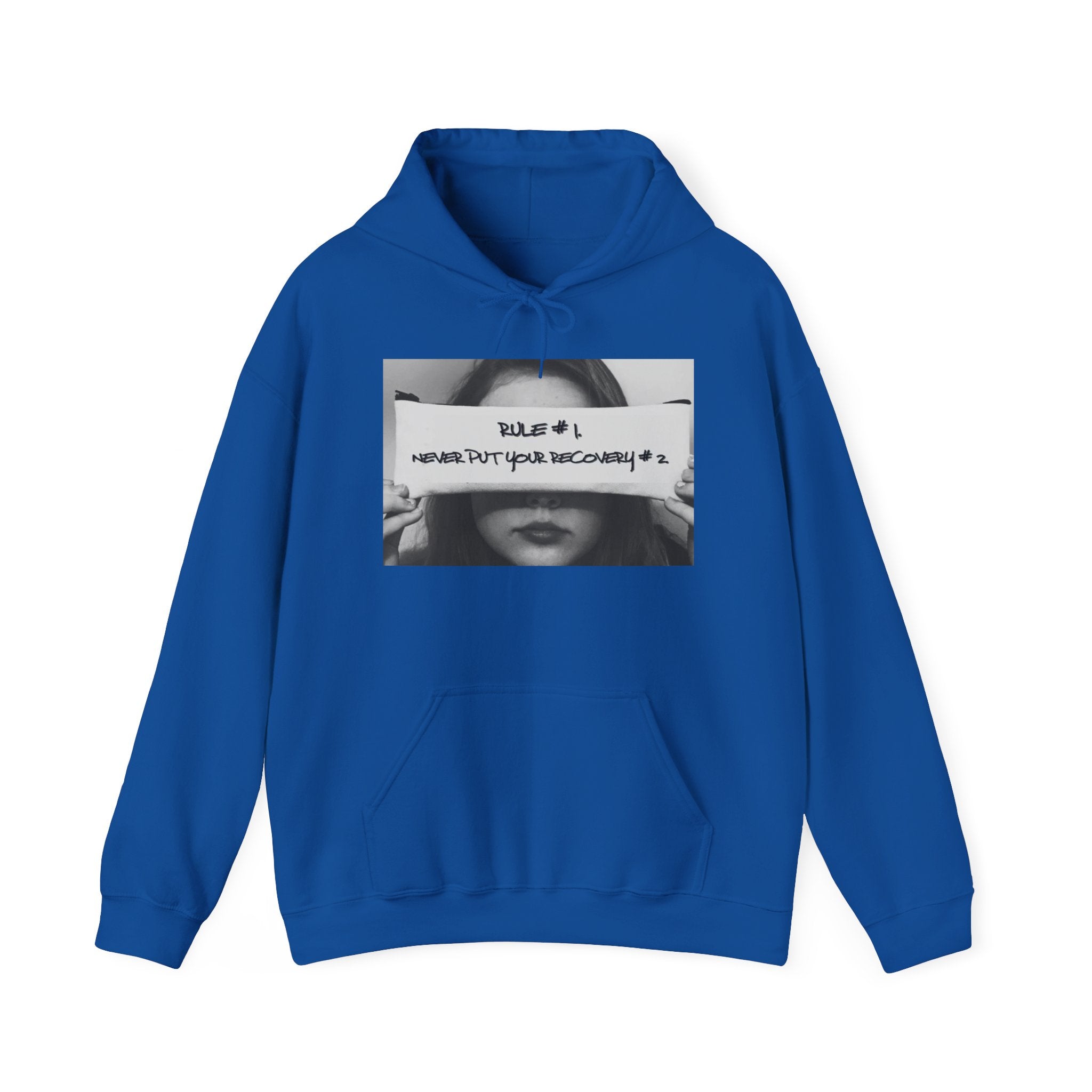 Never Put Your Recovery #2 Hoodie – Inspirational Addiction Recovery Graphic Sweatshirt