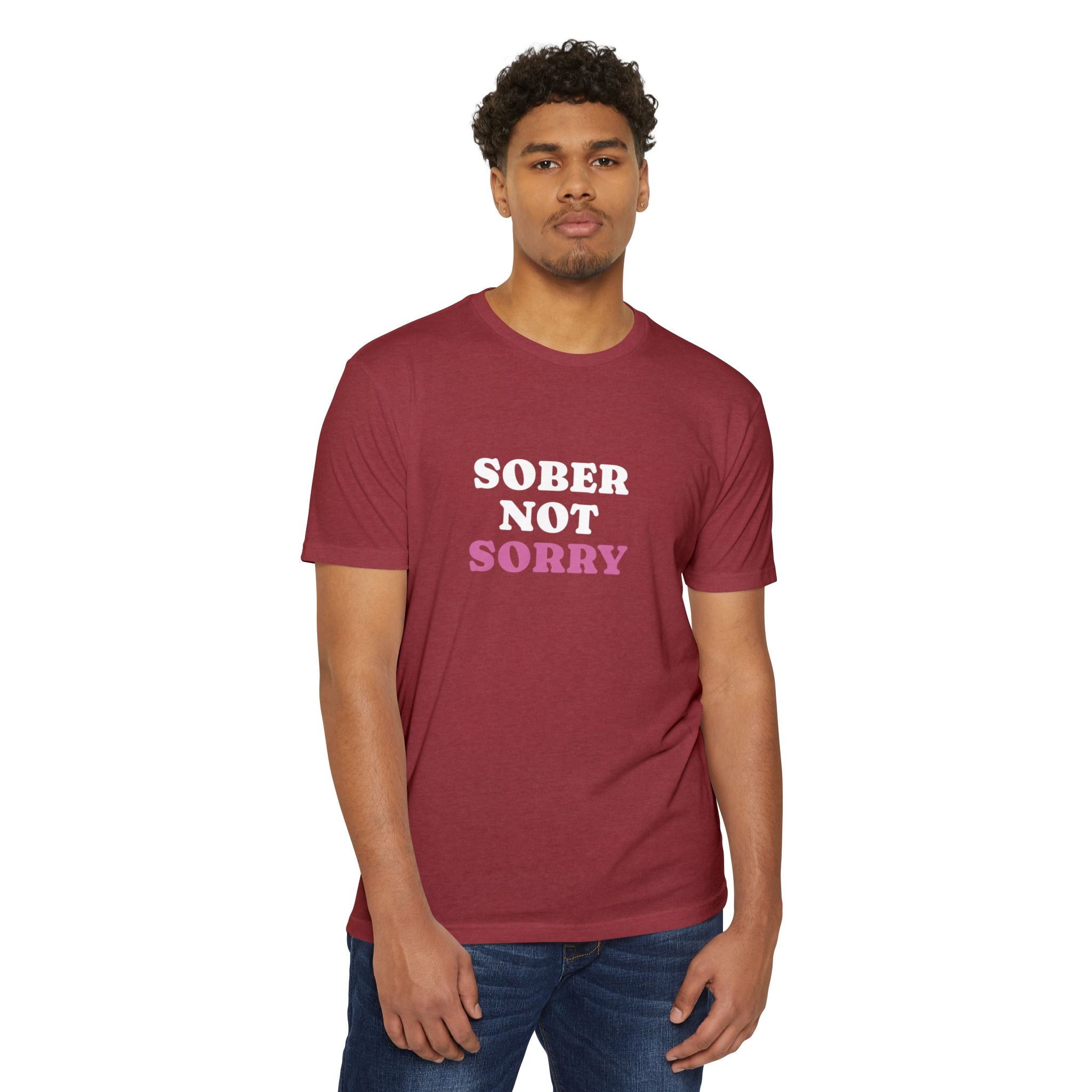 Sober Not Sorry T-Shirt | Bold Sobriety & Recovery Shirt | Empowering Addiction Recovery and Mental Health Tee