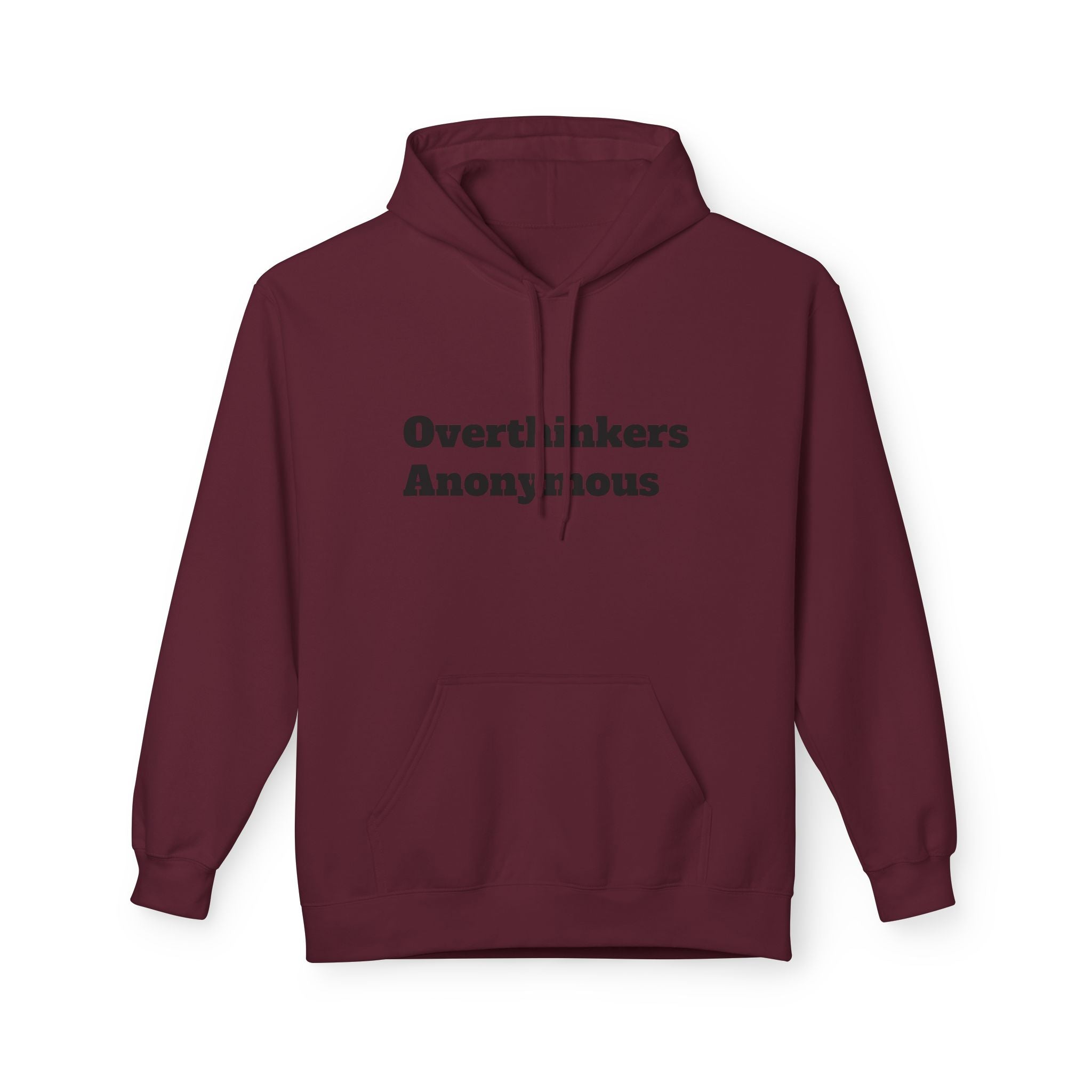Overthinkers Anonymous Hoodie | Mental Health Comfort Wear | Cozy Anxiety Relief Sweatshirt